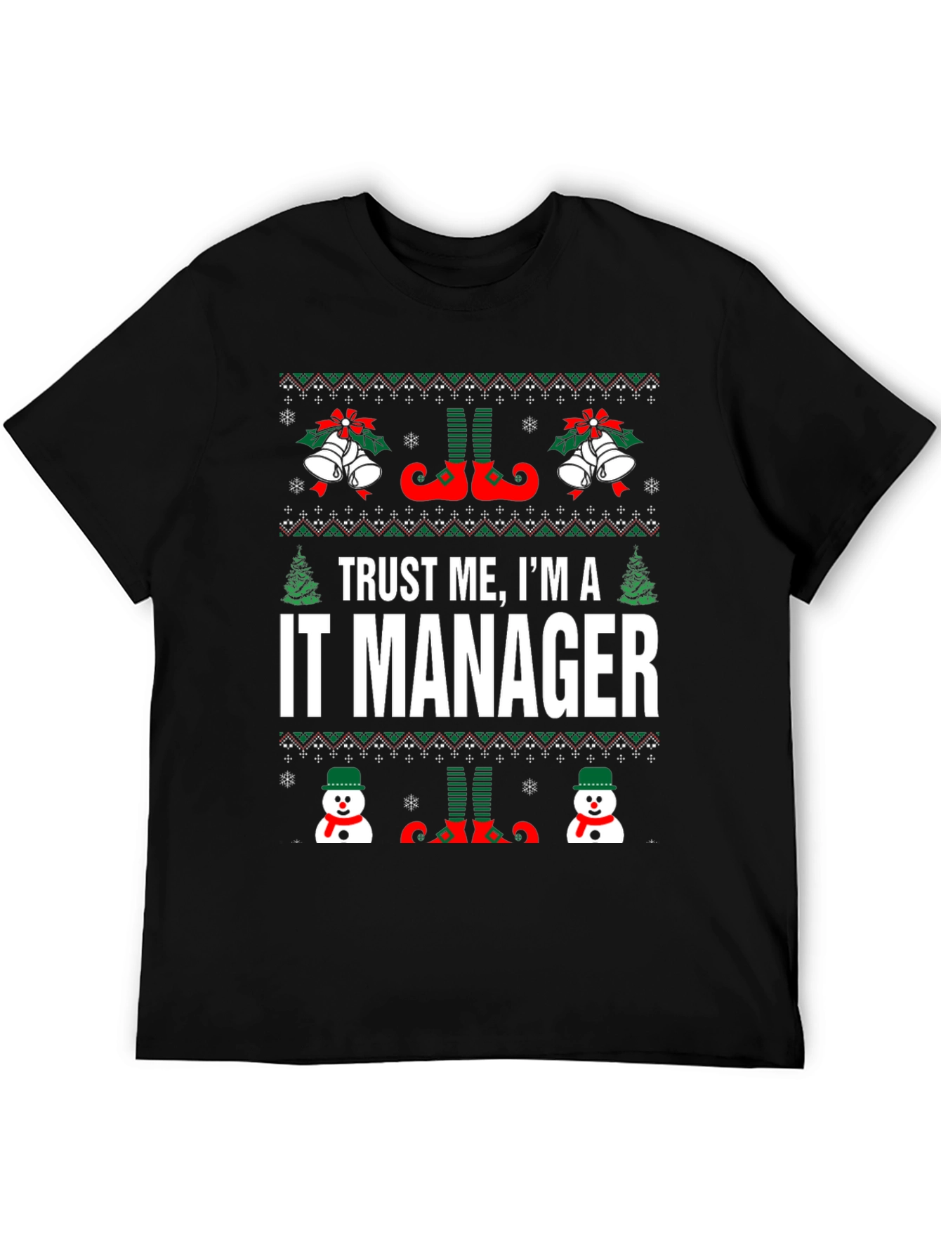 IT Manager Ugly Christmas Sweater T-Shirt