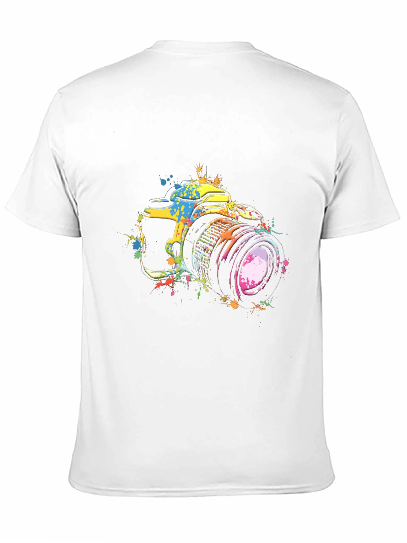Camera Splatter T-Shirt - Artsy Photography Tee