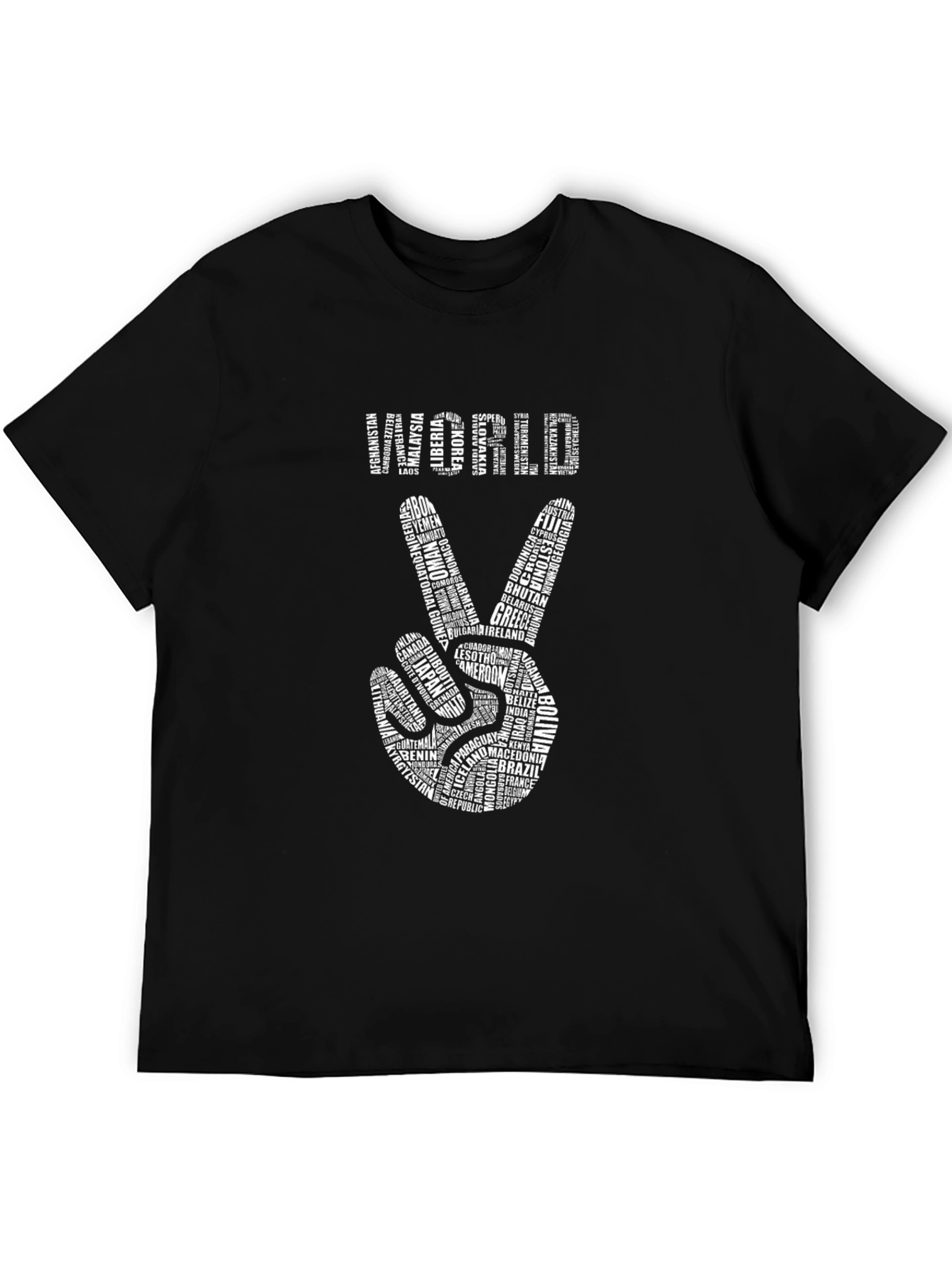 World Peace T-Shirt - Country Names Design