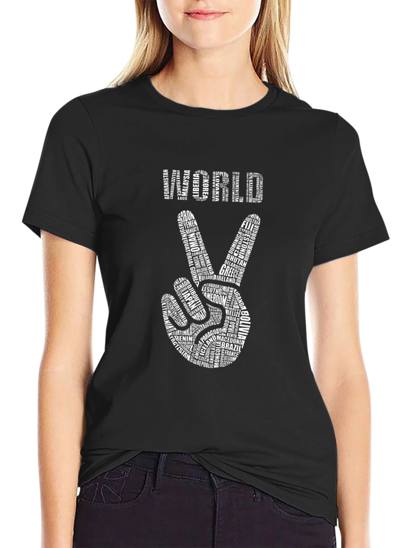 World Peace T-Shirt - Country Names Design