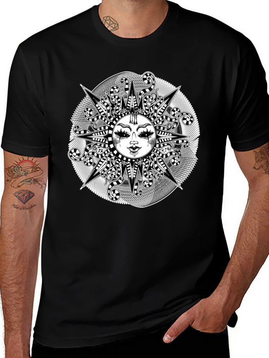 Mystic Sun Graphic Tee - Black