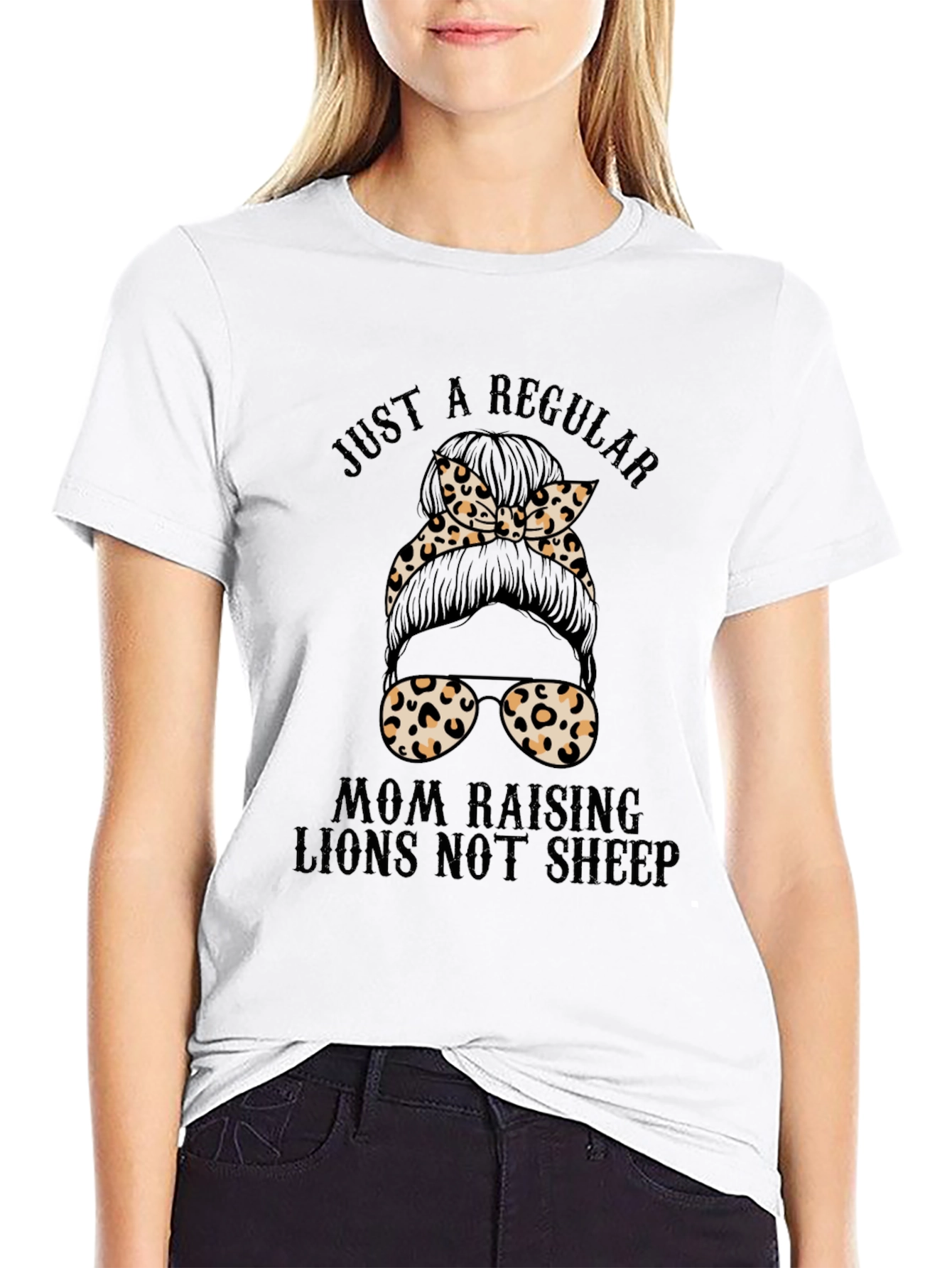 Leopard Print Mom Life T-Shirt