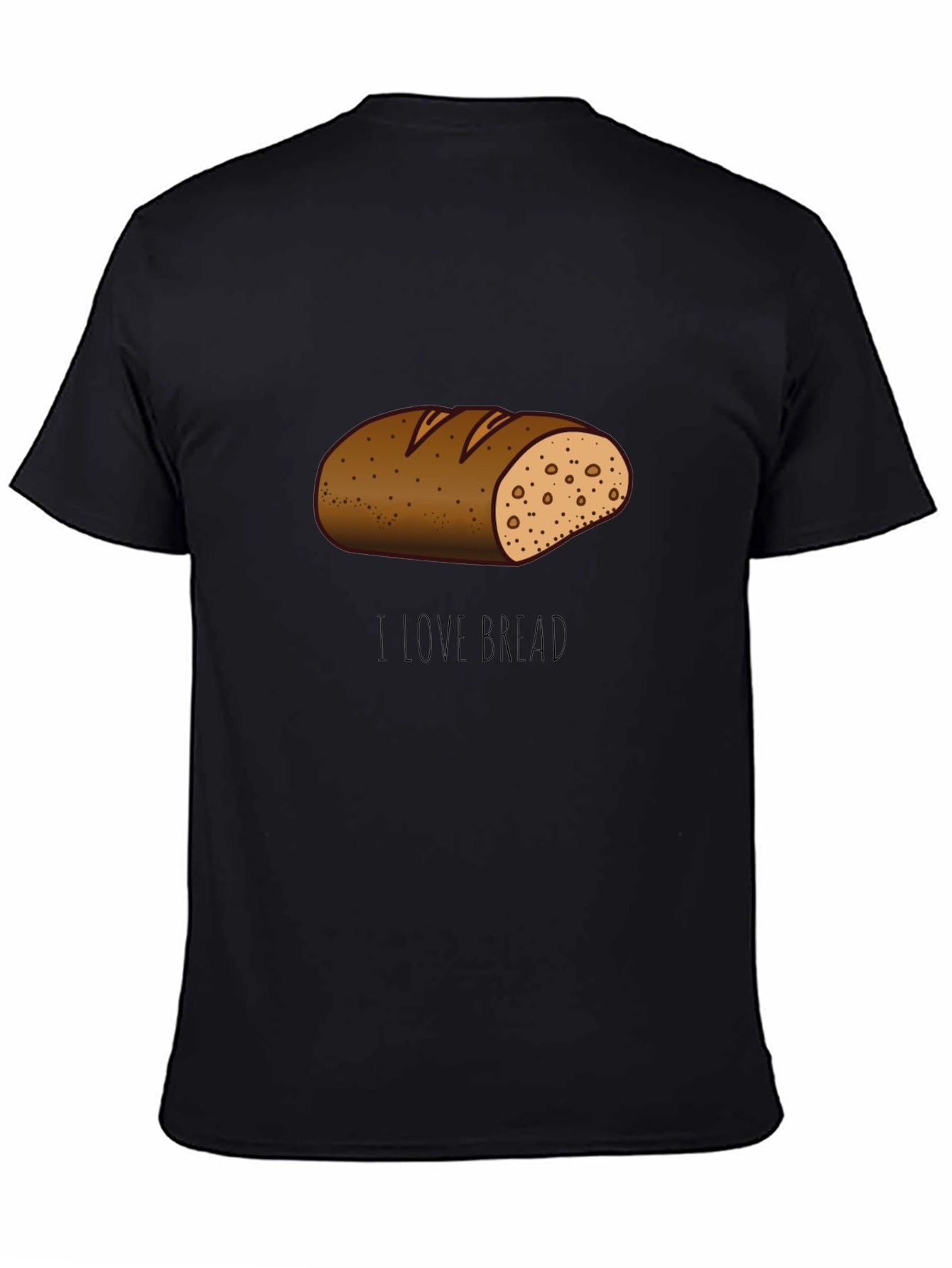 I Love Bread T-Shirt Funny Cartoon Loaf Tee