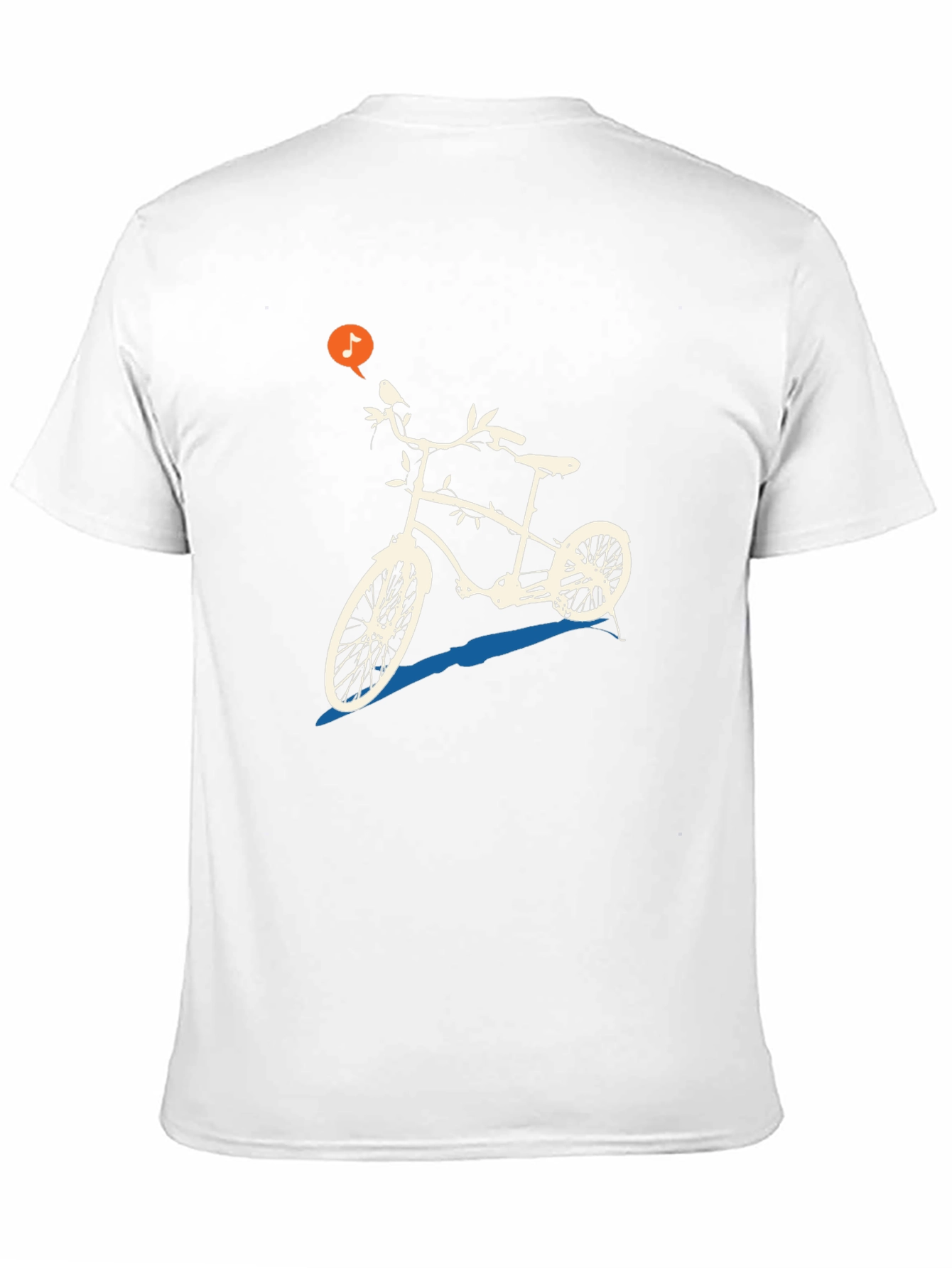 Unique Bicycle Graphic Tee - Black Casual T-Shirt