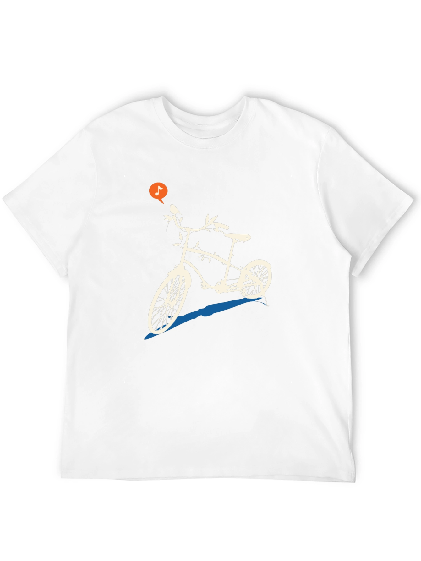 Unique Bicycle Graphic Tee - Black Casual T-Shirt