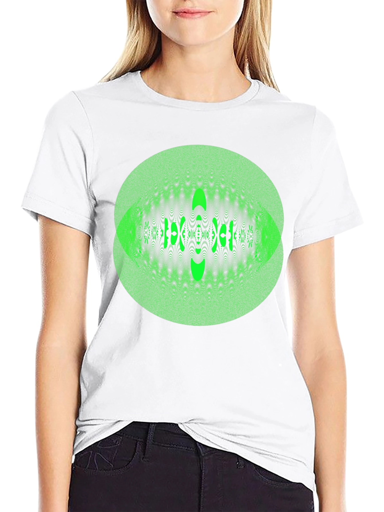 Green Eye Illusion Graphic Tee