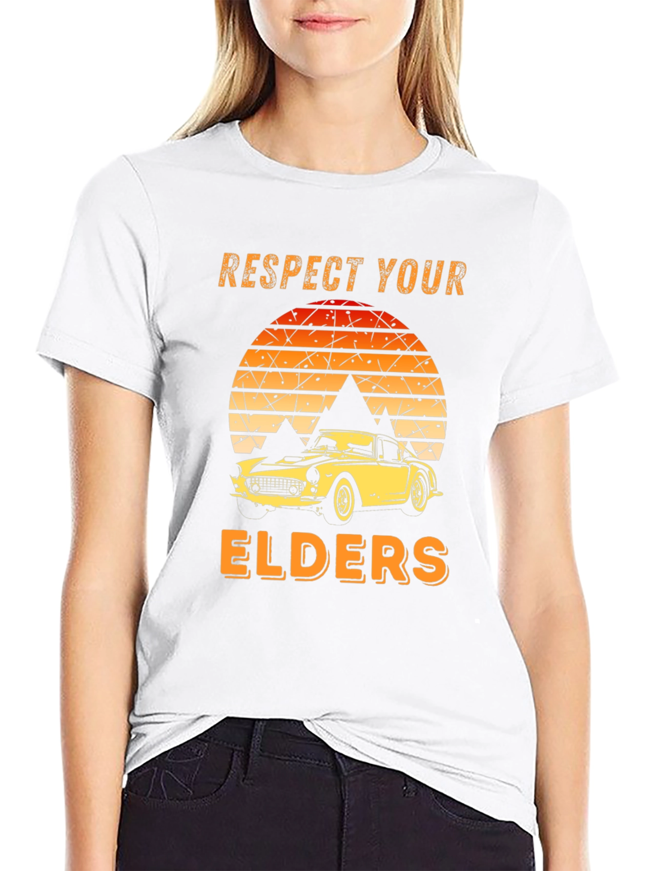 Respect Your Elders Car T-Shirt