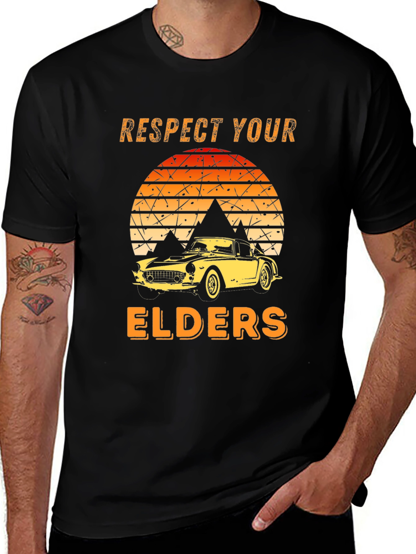 Respect Your Elders Car T-Shirt