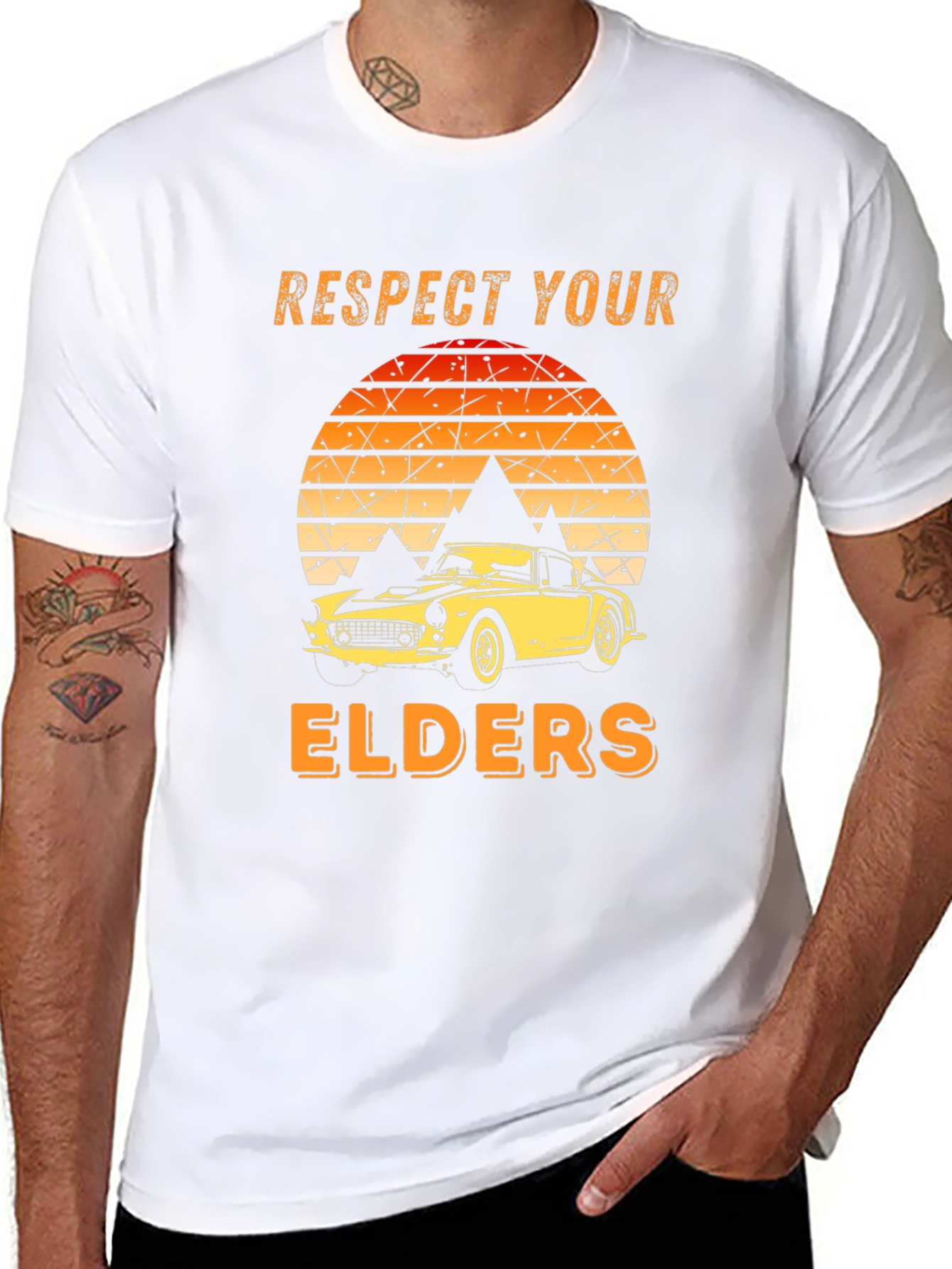 Respect Your Elders Car T-Shirt