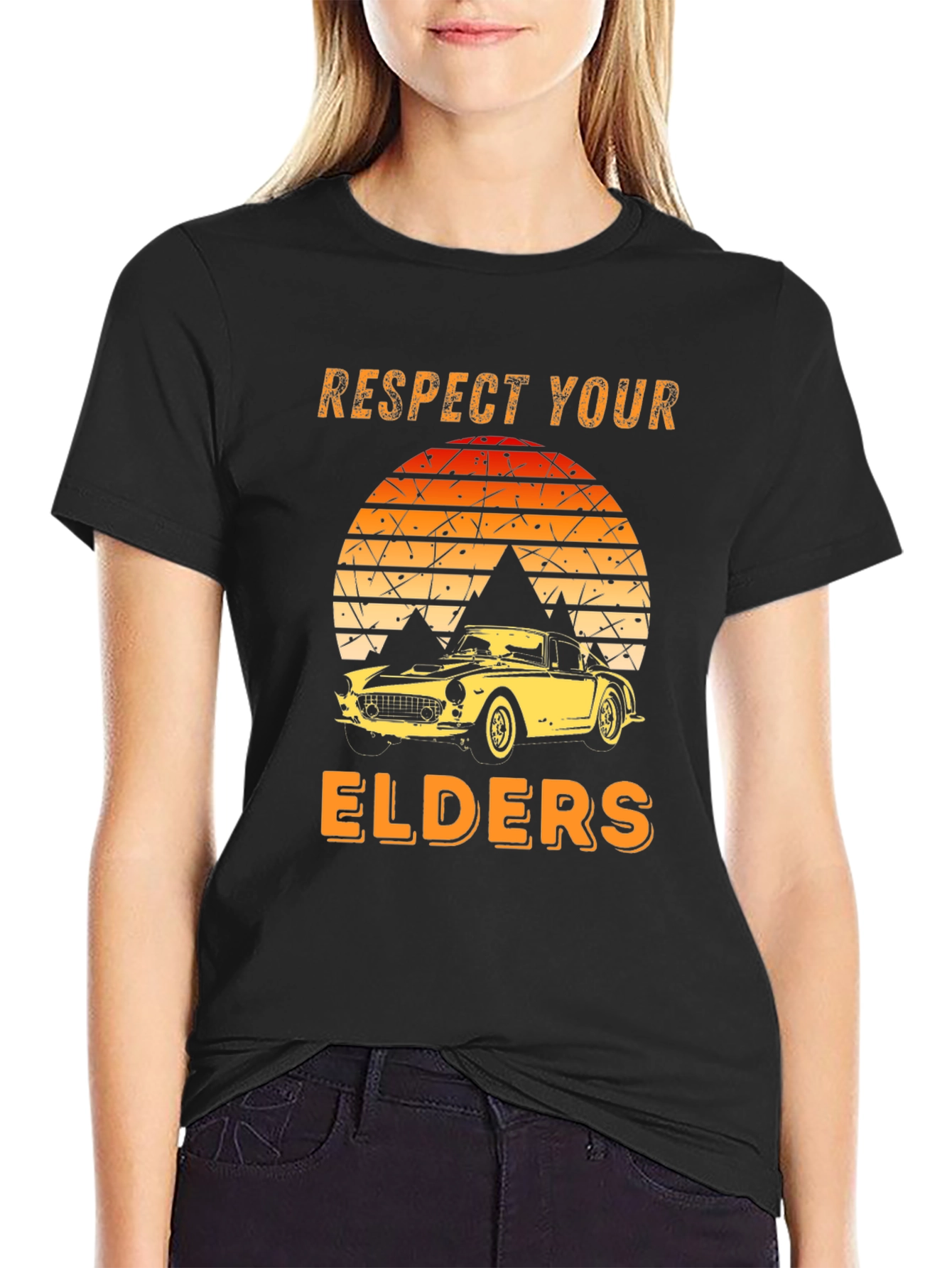 Respect Your Elders Car T-Shirt