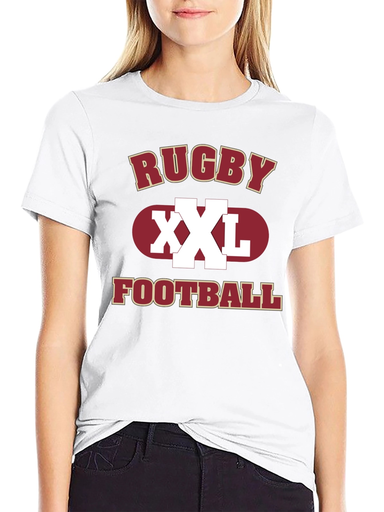 Rugby Football XXL Graphic Print Mens T-Shirt