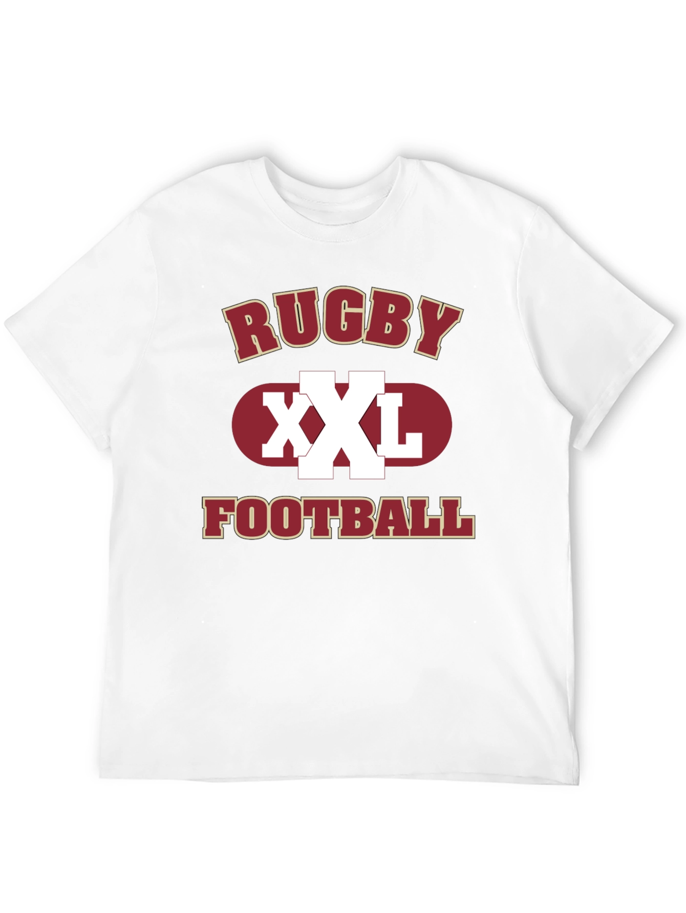 Rugby Football XXL Graphic Print Mens T-Shirt