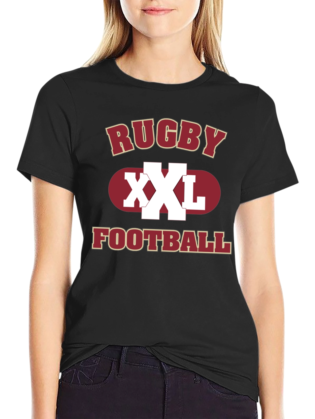 Rugby Football XXL Graphic Print Mens T-Shirt