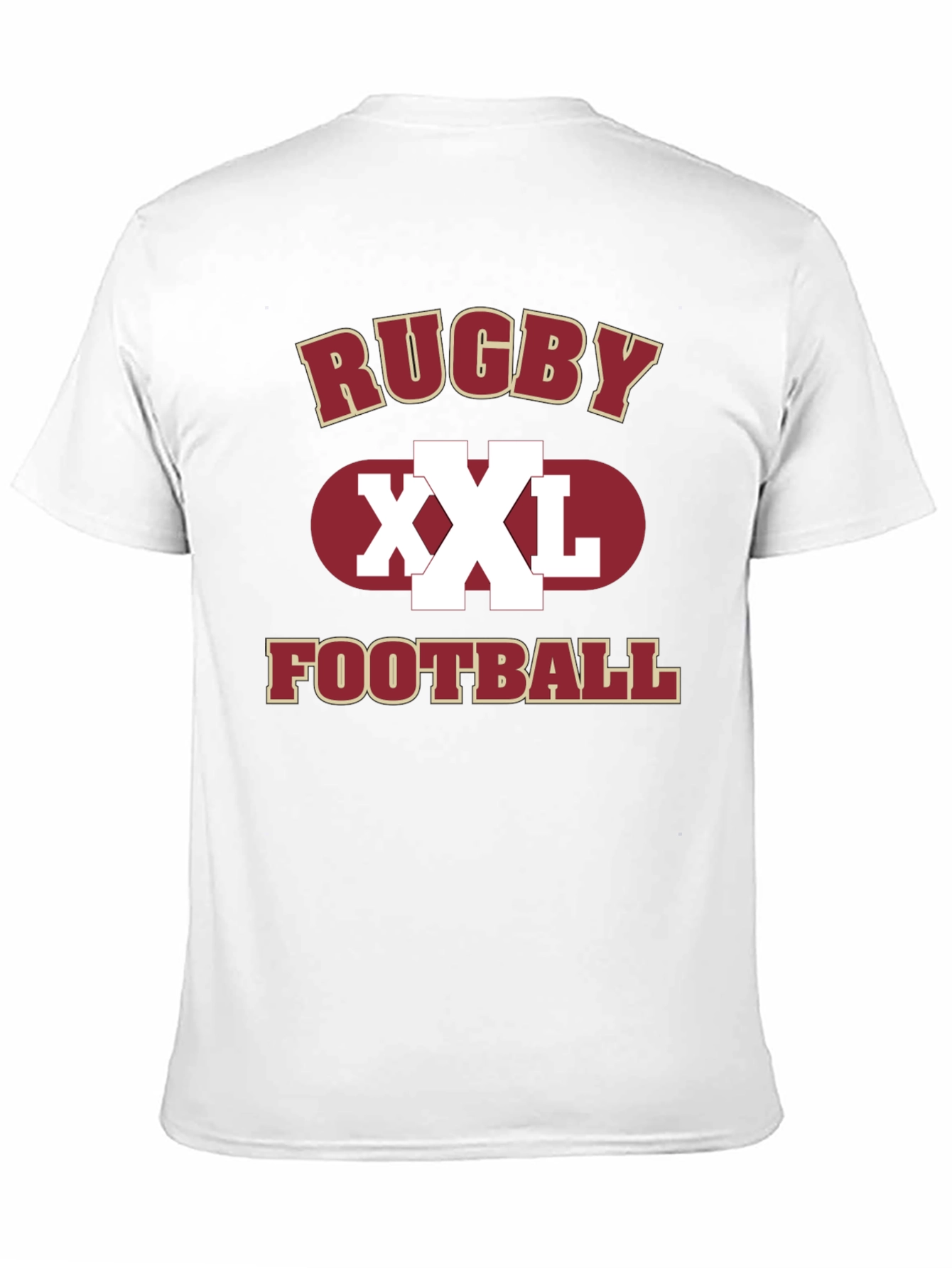 Rugby Football XXL Graphic Print Mens T-Shirt