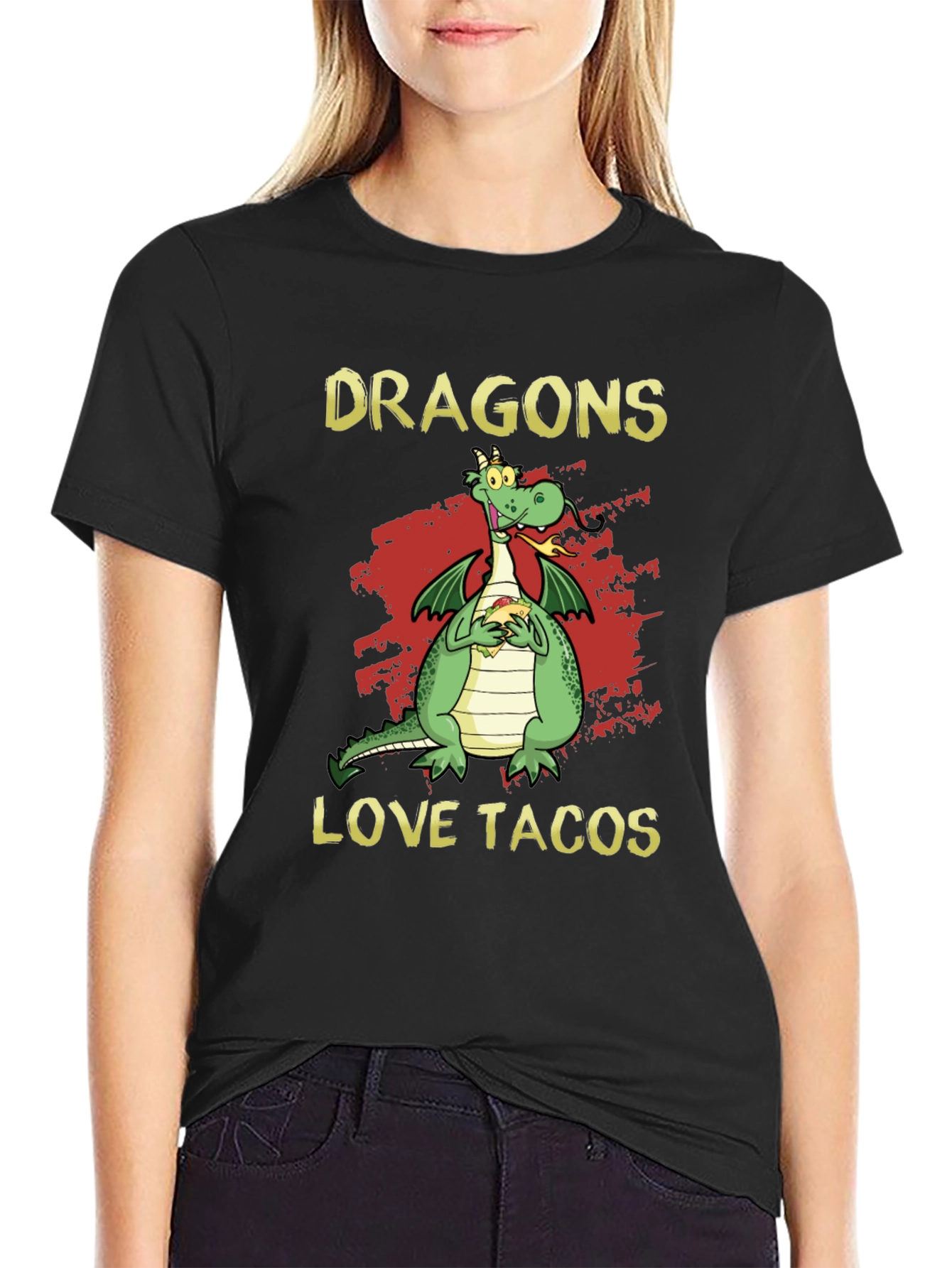 Dragons Love Tacos Graphic T-Shirt