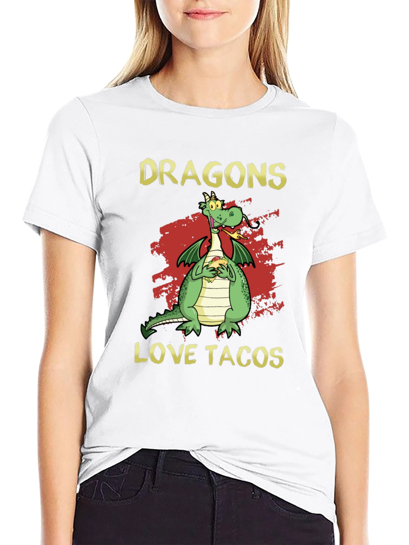 Dragons Love Tacos Graphic T-Shirt