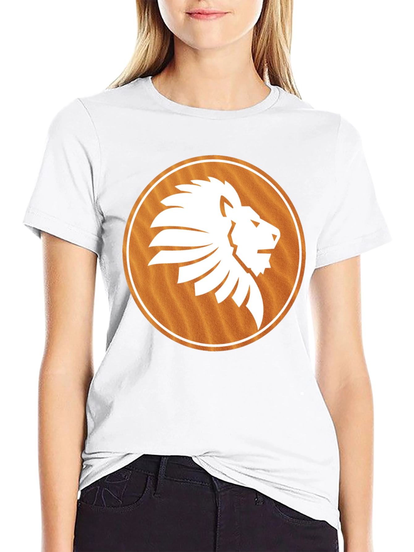 Lion Emblem Graphic Tee - Casual Style