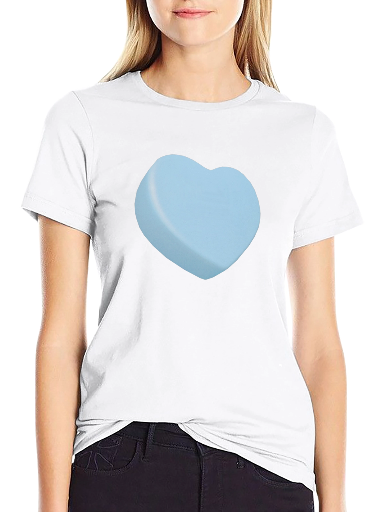 Heart Candy Graphic Tee - Black Casual T-Shirt