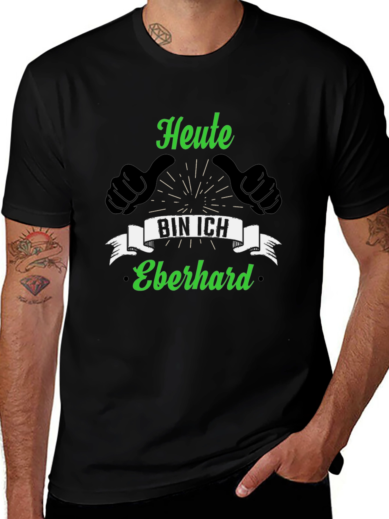 Heute Bin Ich Eberhard T-Shirt - Novelty German Tee