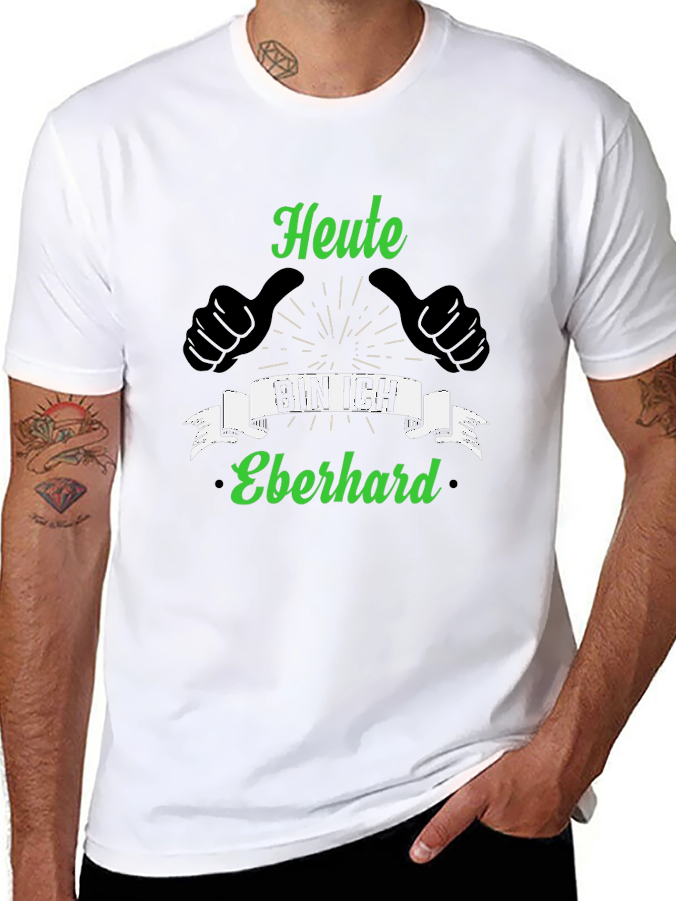 Heute Bin Ich Eberhard T-Shirt - Novelty German Tee