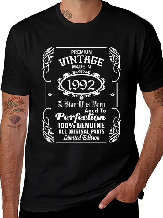 Vintage 1992 Premium Graphic T-Shirt