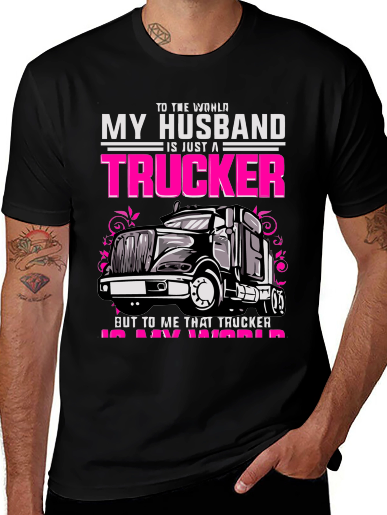 My Husband is a Trucker T-Shirt