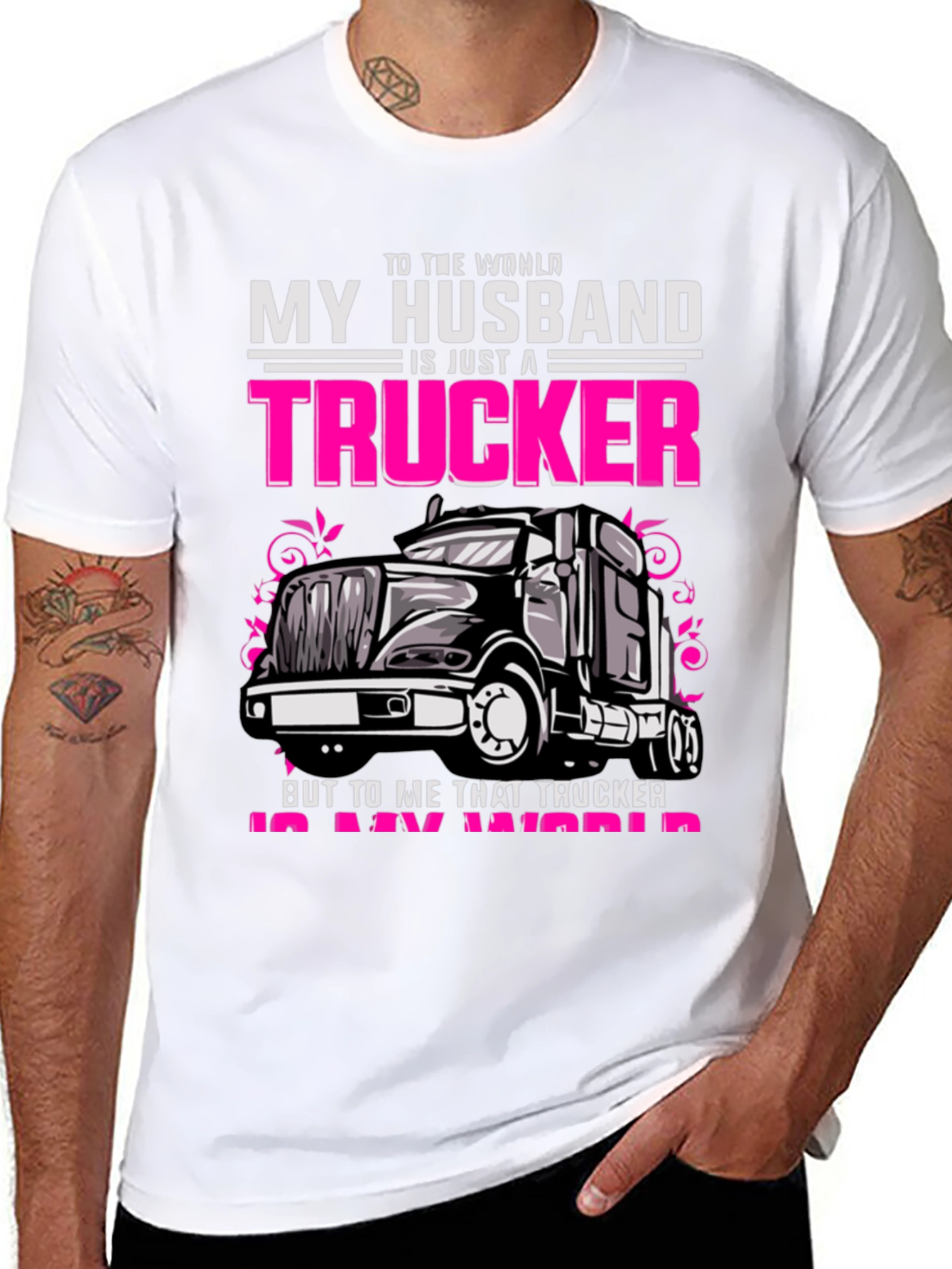 My Husband is a Trucker T-Shirt