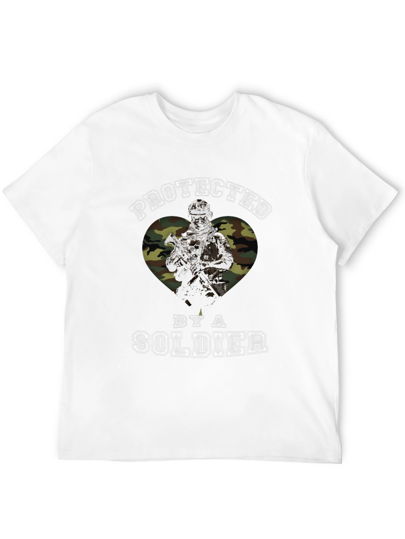 Protected by a Soldier Graphic T-Shirt