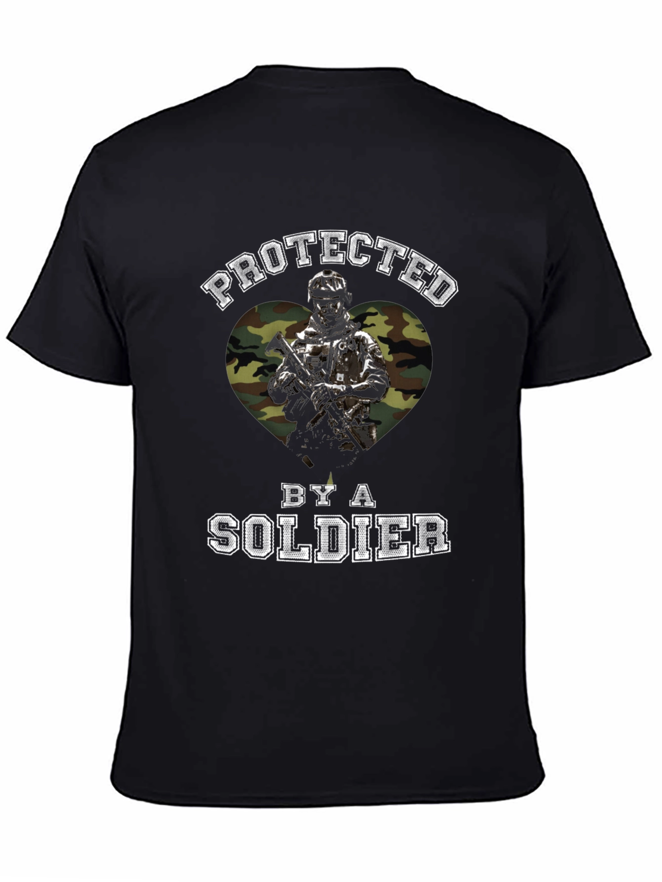 Protected by a Soldier Graphic T-Shirt