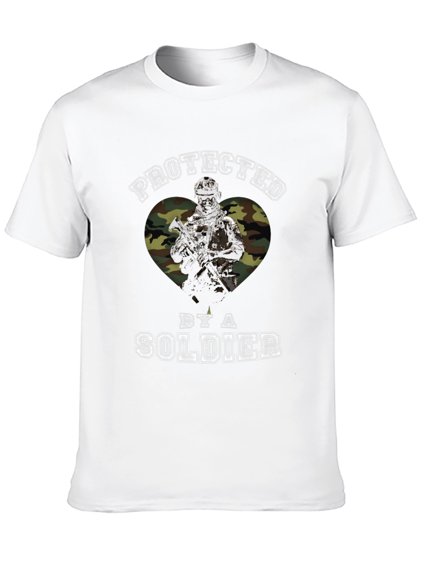 Protected by a Soldier Graphic T-Shirt