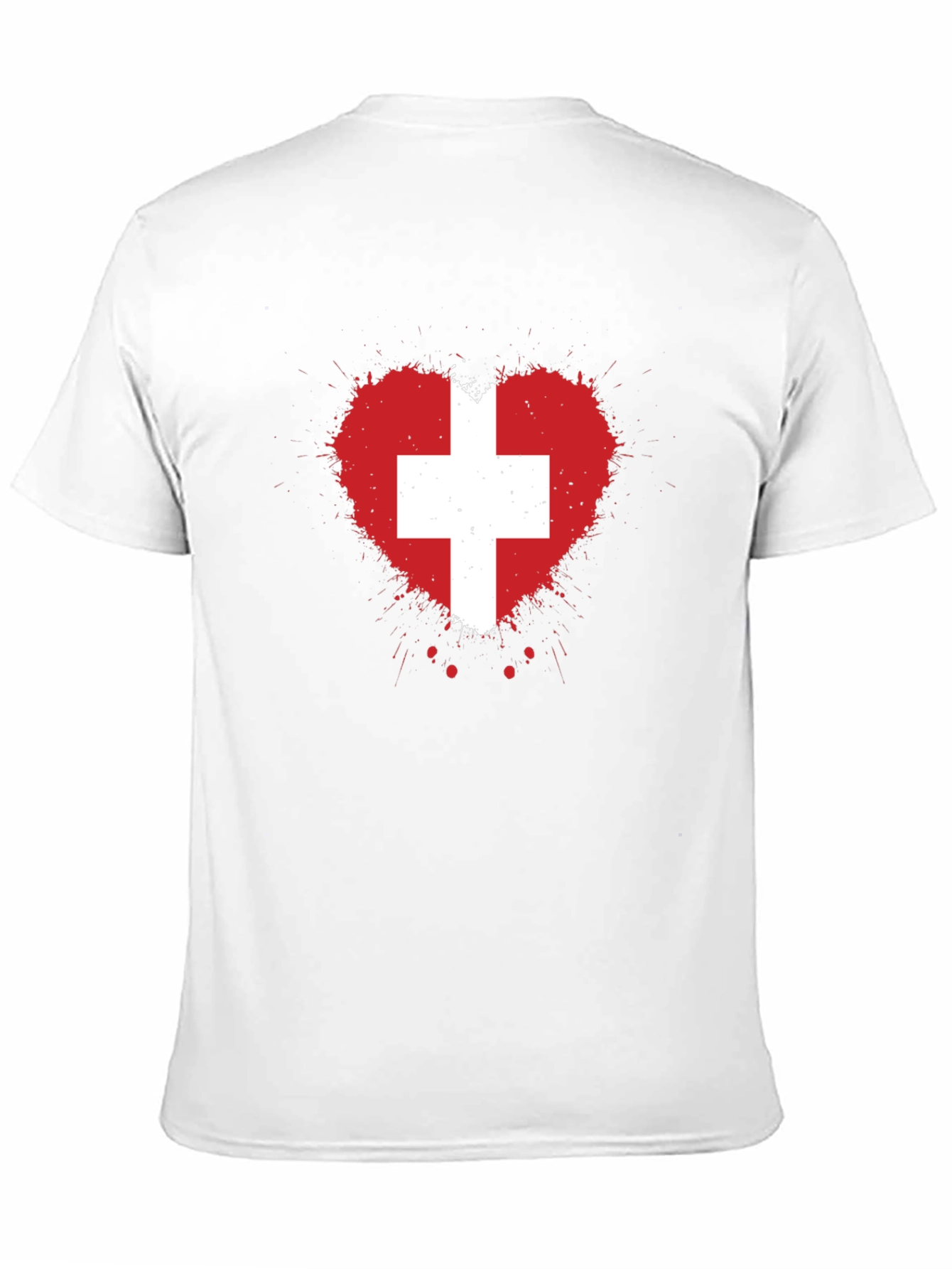 Swiss Heart Flag Graphic Tee