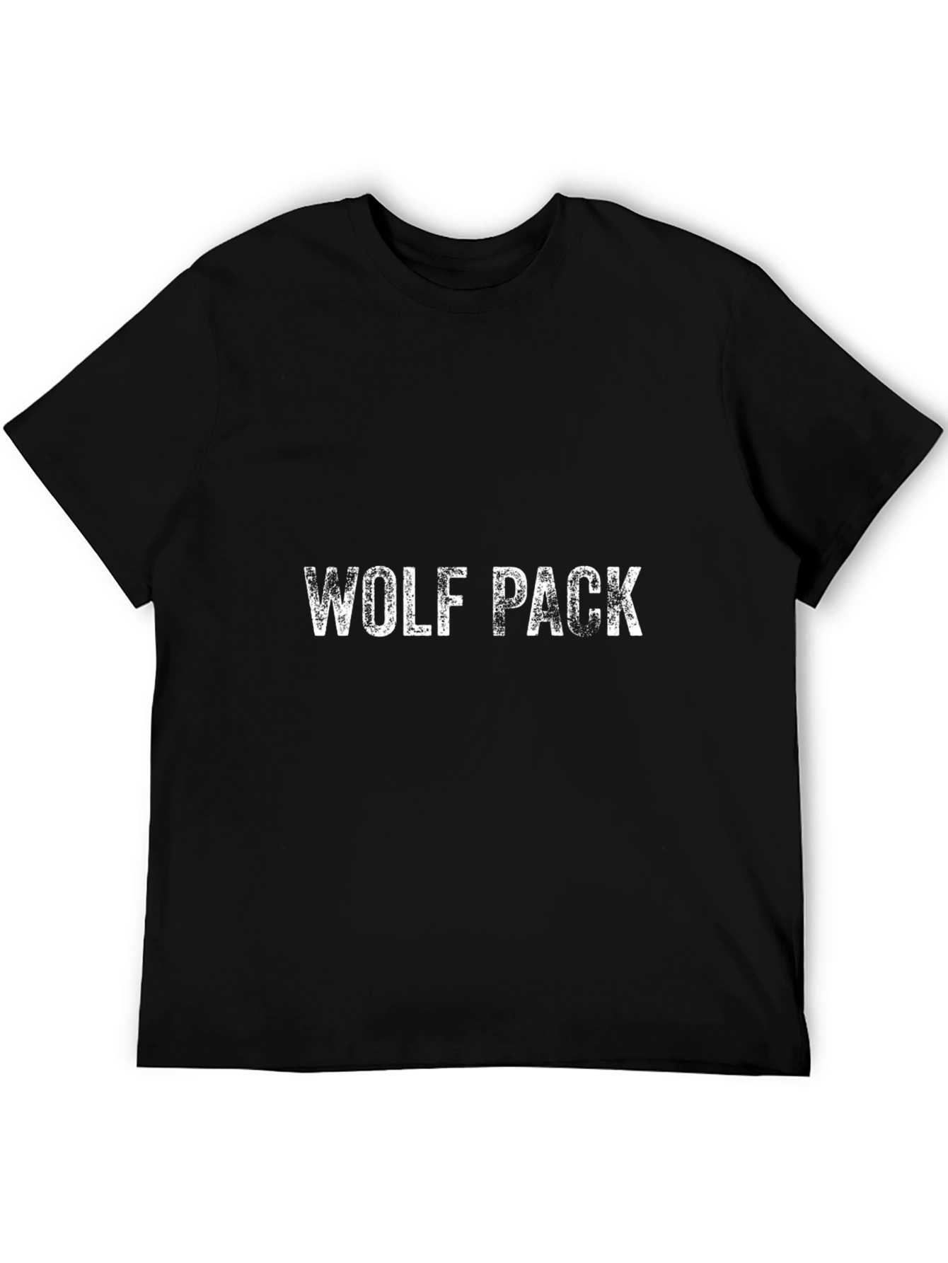 Wolf Pack Graphic Tee - Black Cotton Blend