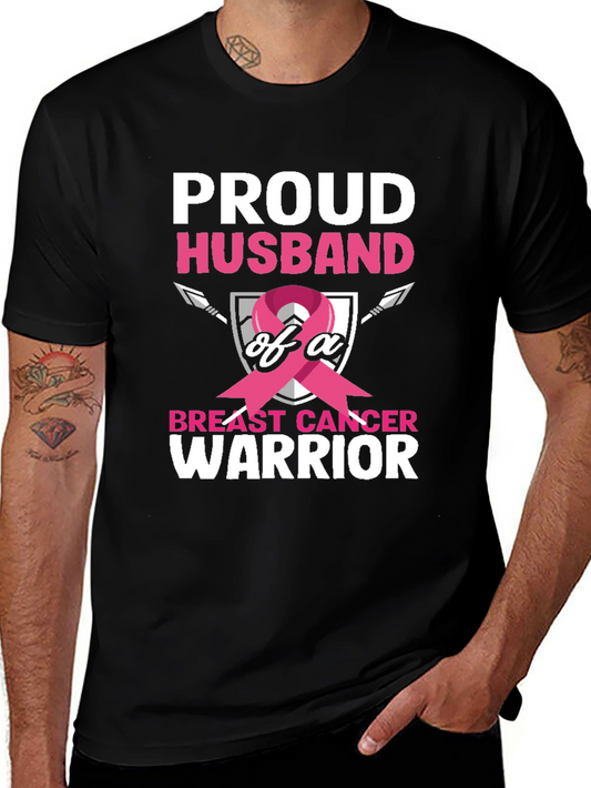 Proud Husband of a Breast Cancer Warrior T-Shirt