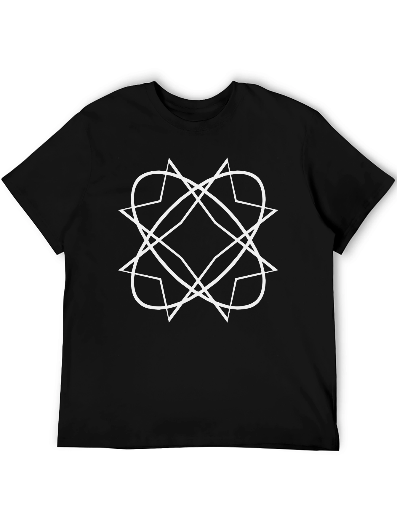 Geometric Black T-Shirt