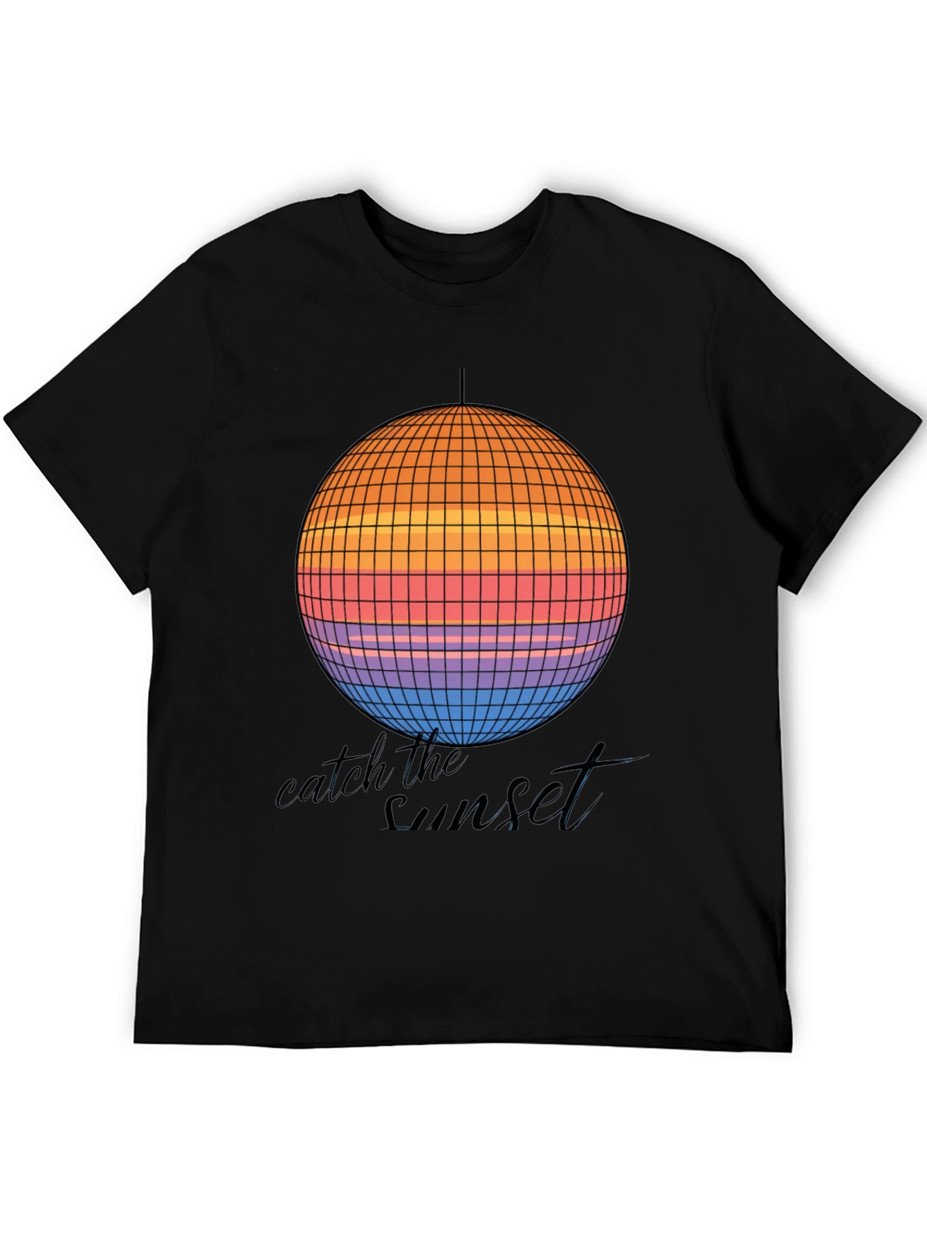 Catch the Sunset Retro Disco Ball Graphic Tee
