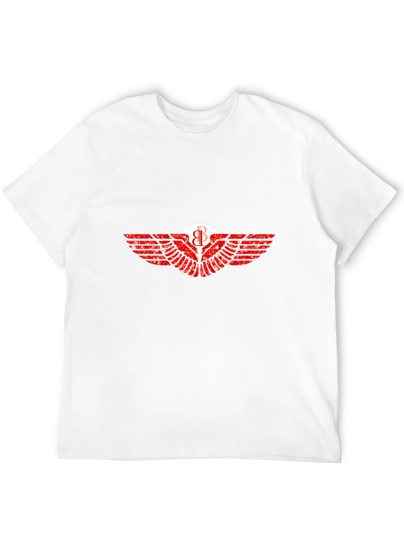 Graphic Tee: Winged Emblem Print