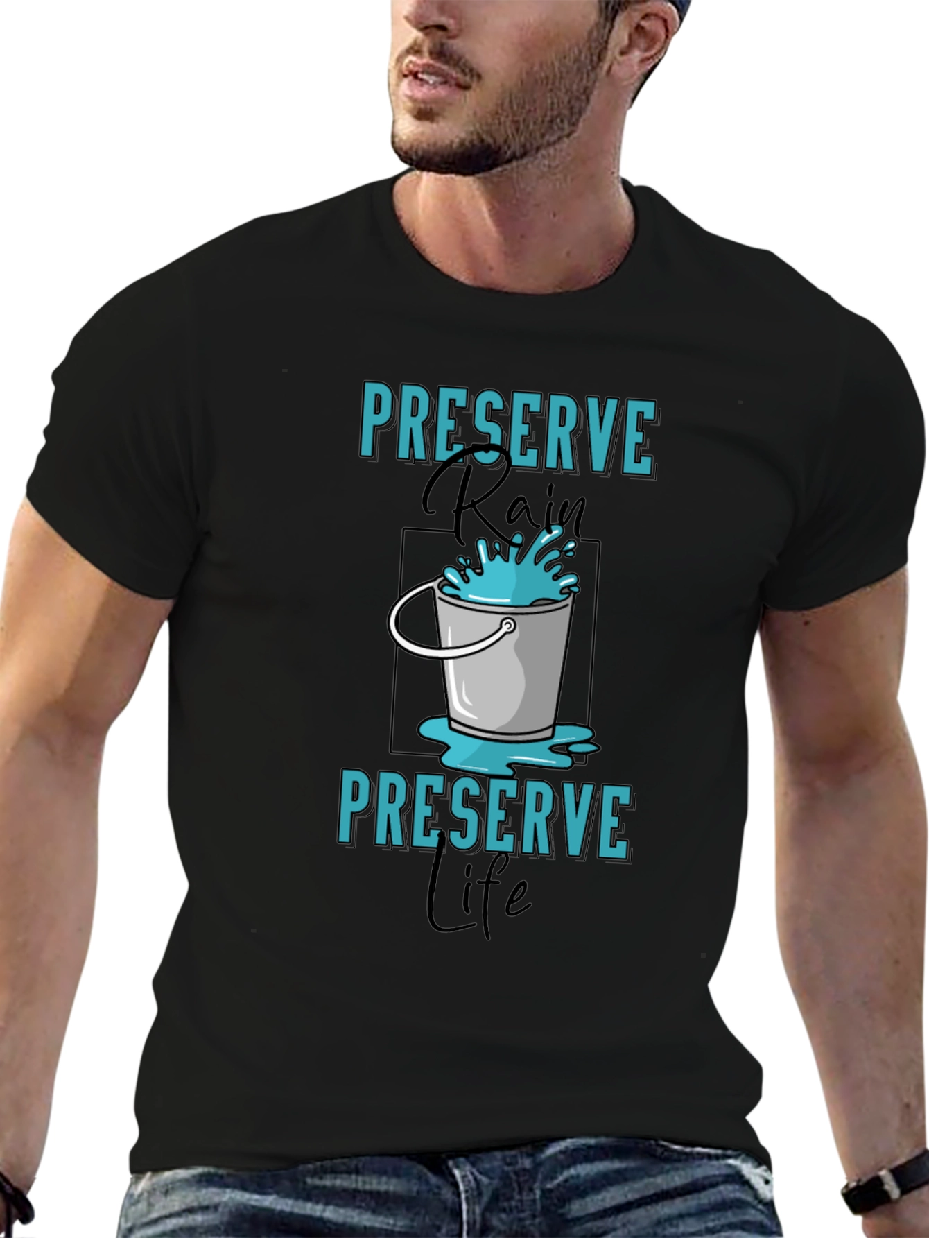Preserve Rain T-Shirt - Environmental Awareness Tee