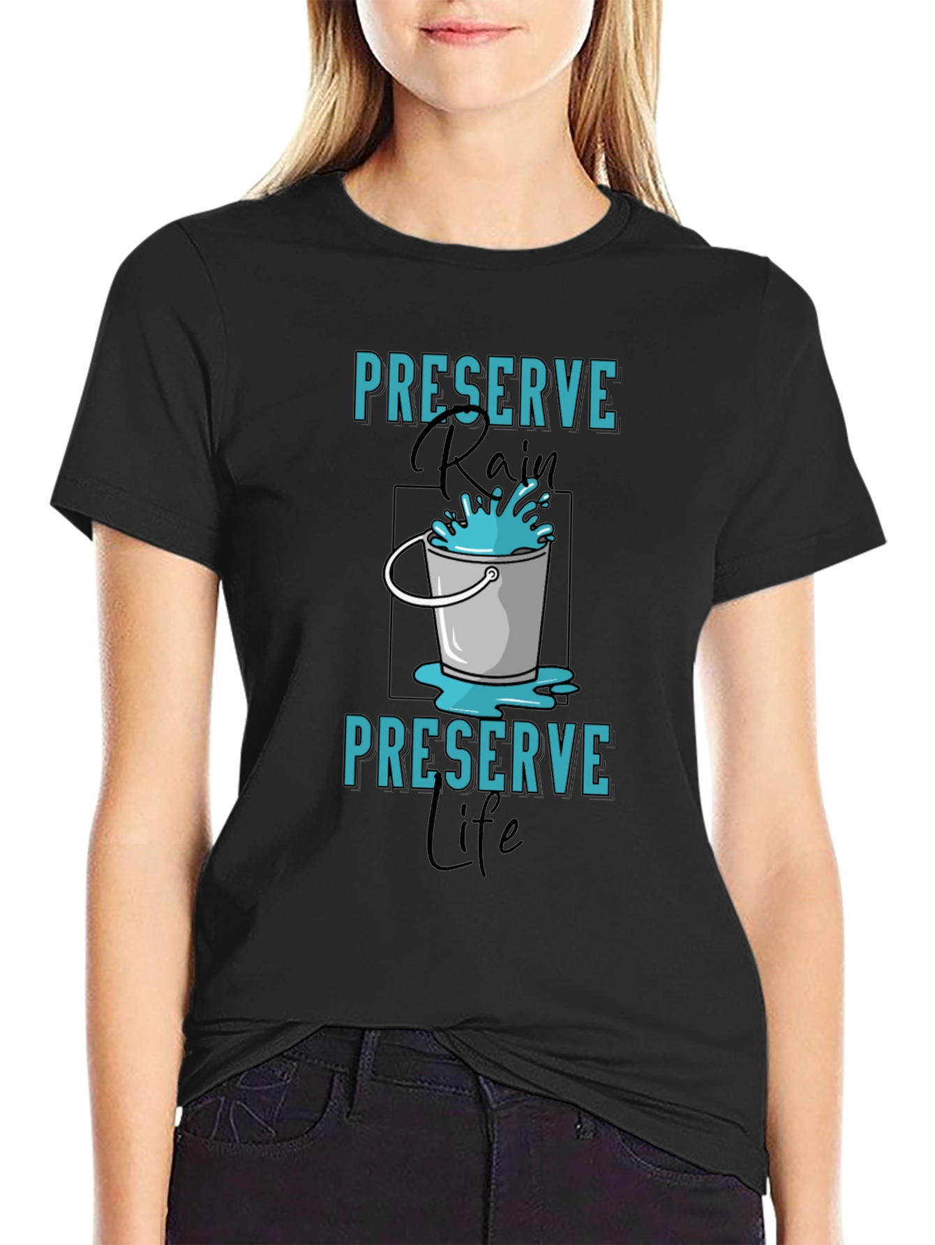 Preserve Rain T-Shirt - Environmental Awareness Tee