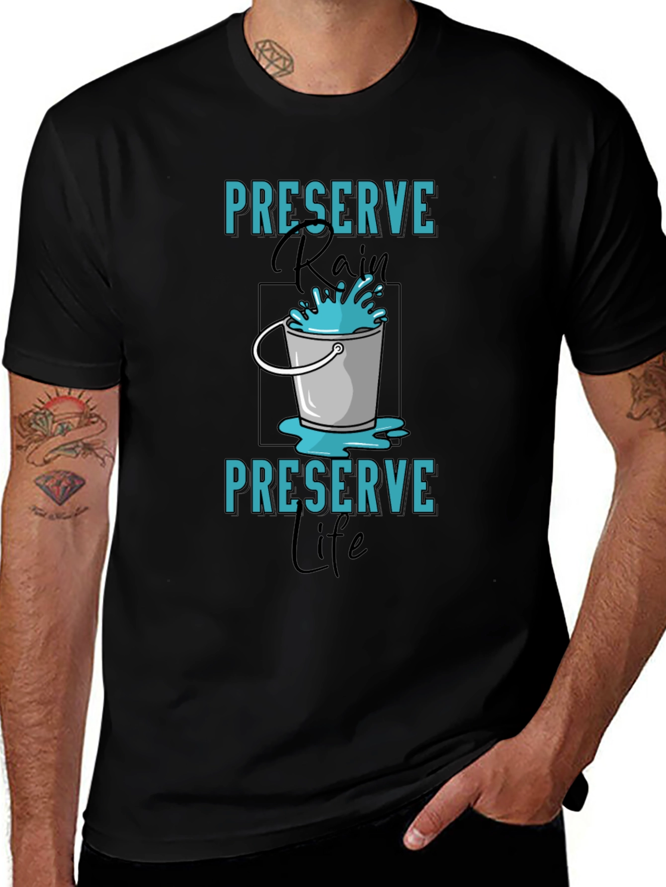 Preserve Rain T-Shirt - Environmental Awareness Tee