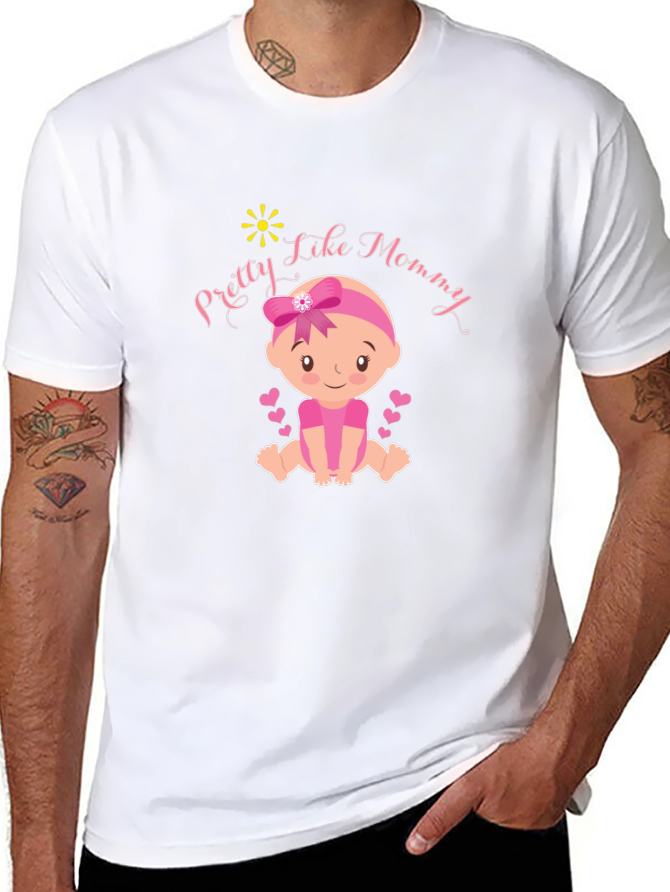 Pretty Like Mommy Baby Graphic T-Shirt