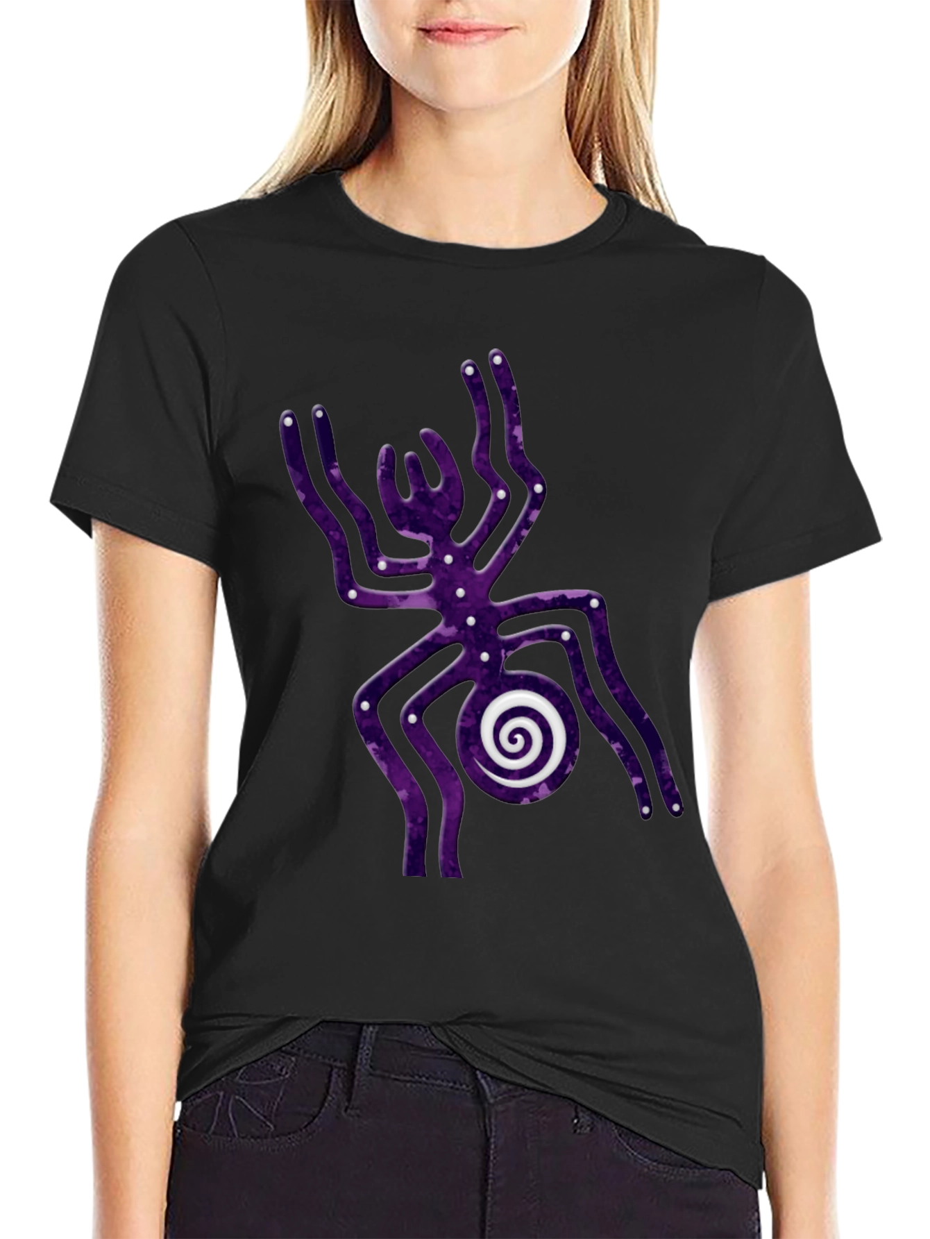 Abstract Spider Graphic Tee - Unique Design