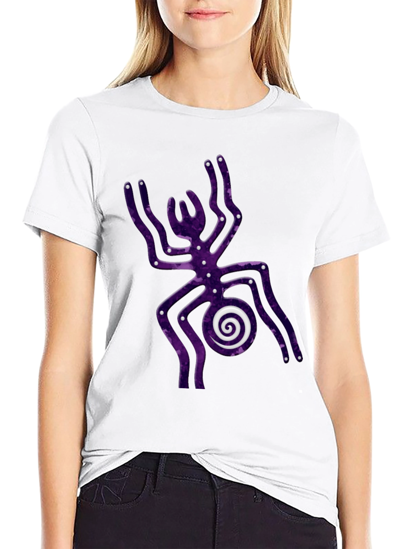 Abstract Spider Graphic Tee - Unique Design