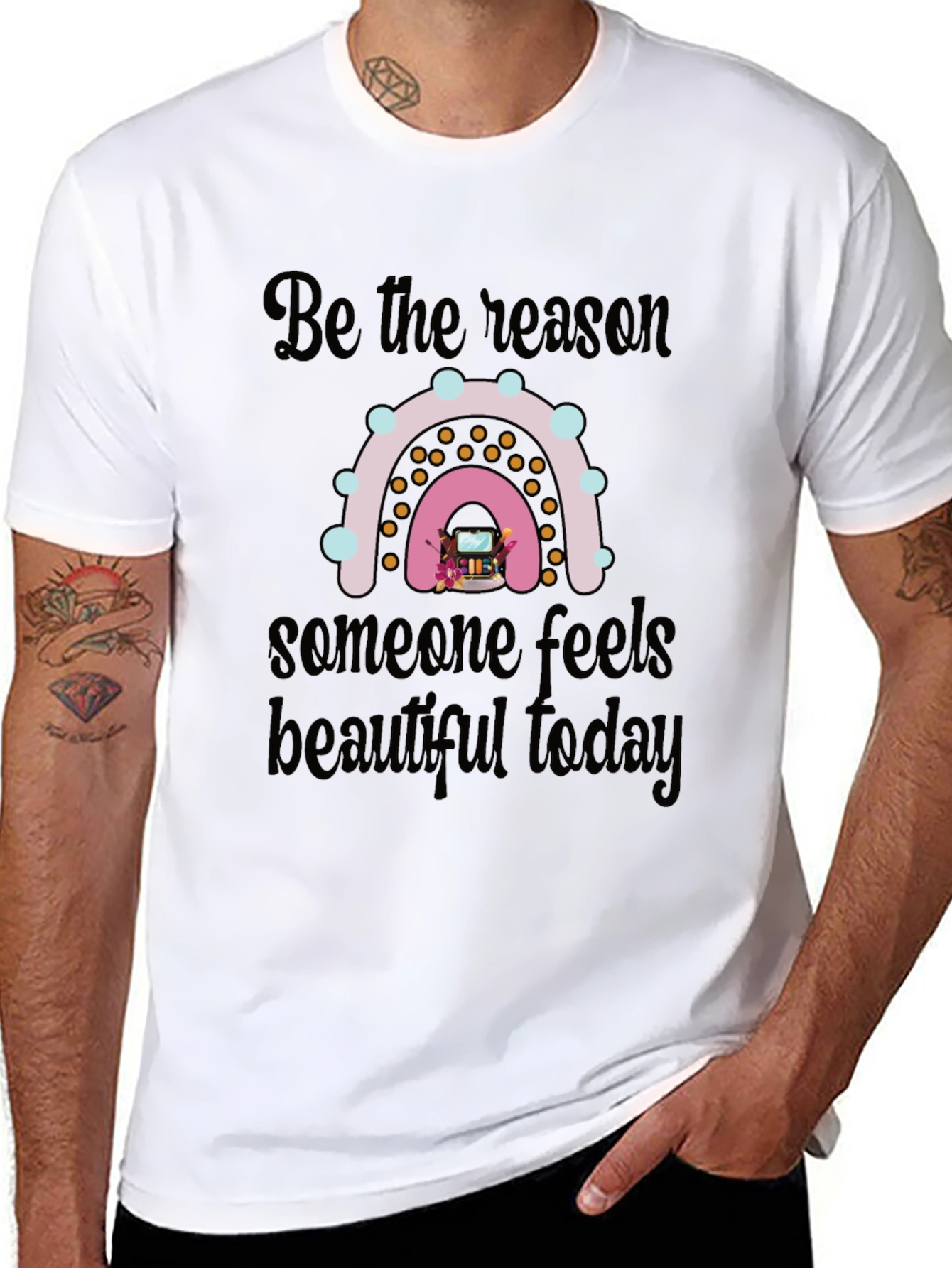 Be the Reason Rainbow Graphic T-Shirt