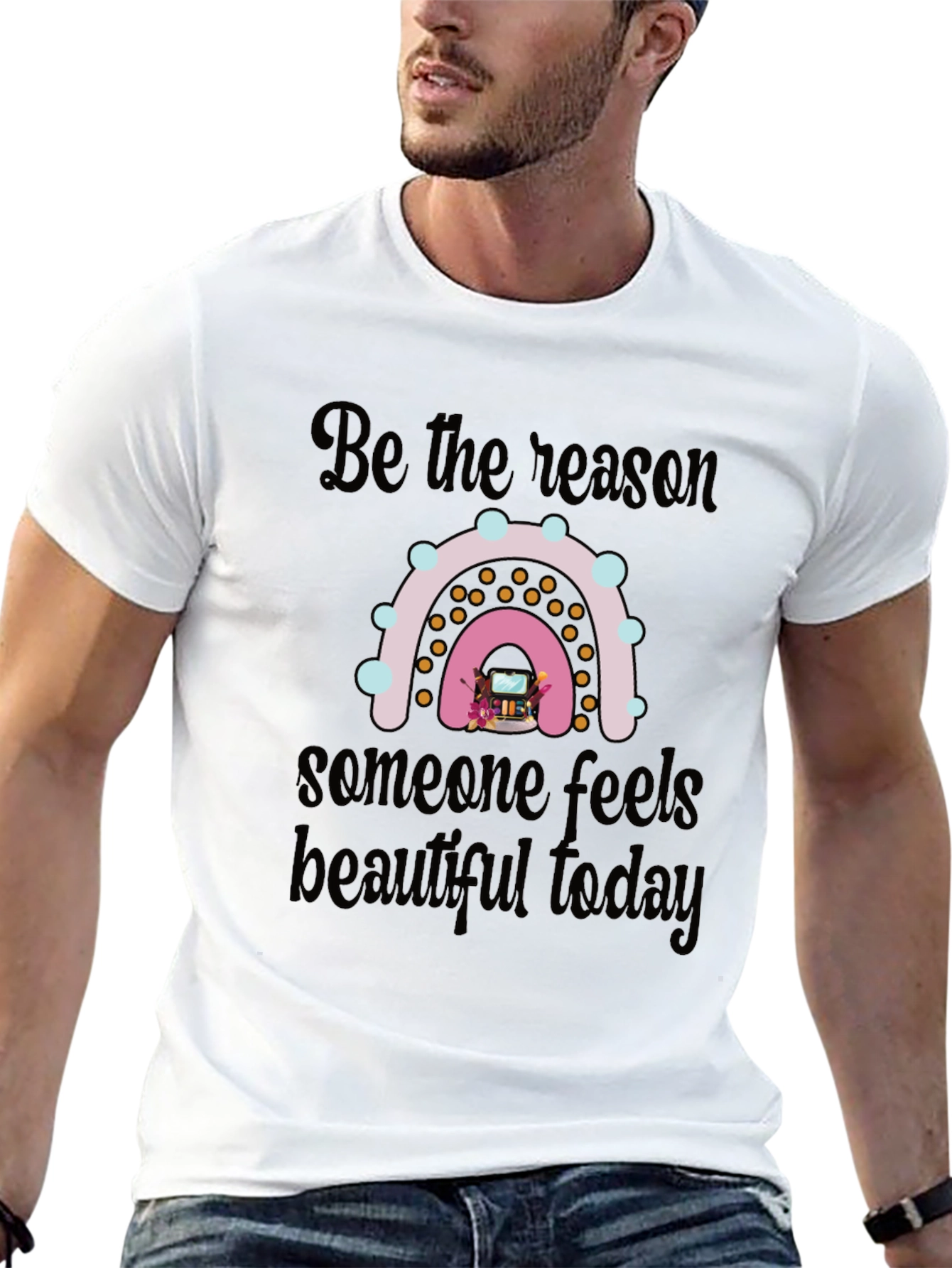 Be the Reason Rainbow Graphic T-Shirt
