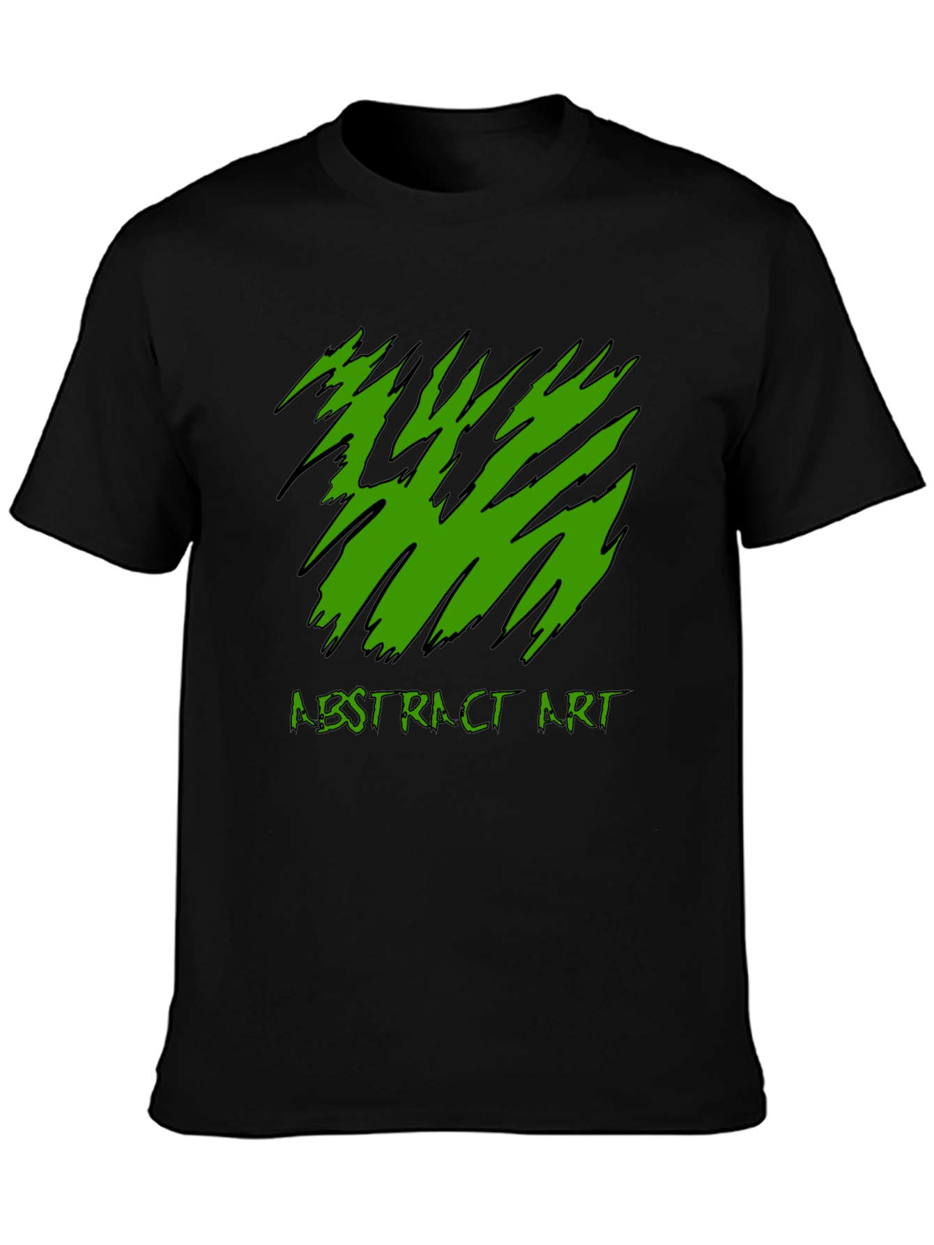 Abstract Art Tee - Black Graphic T-Shirt