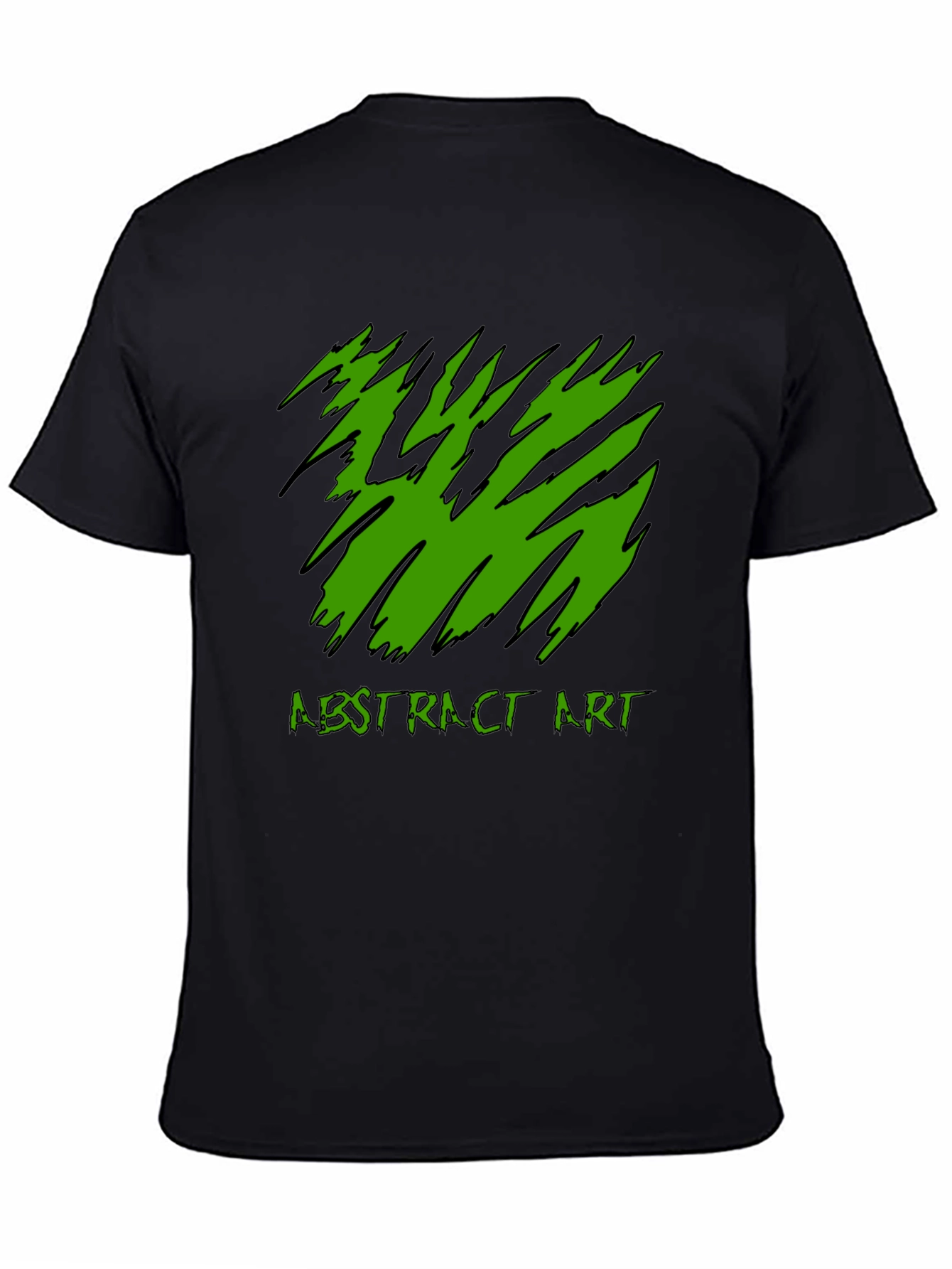 Abstract Art Tee - Black Graphic T-Shirt