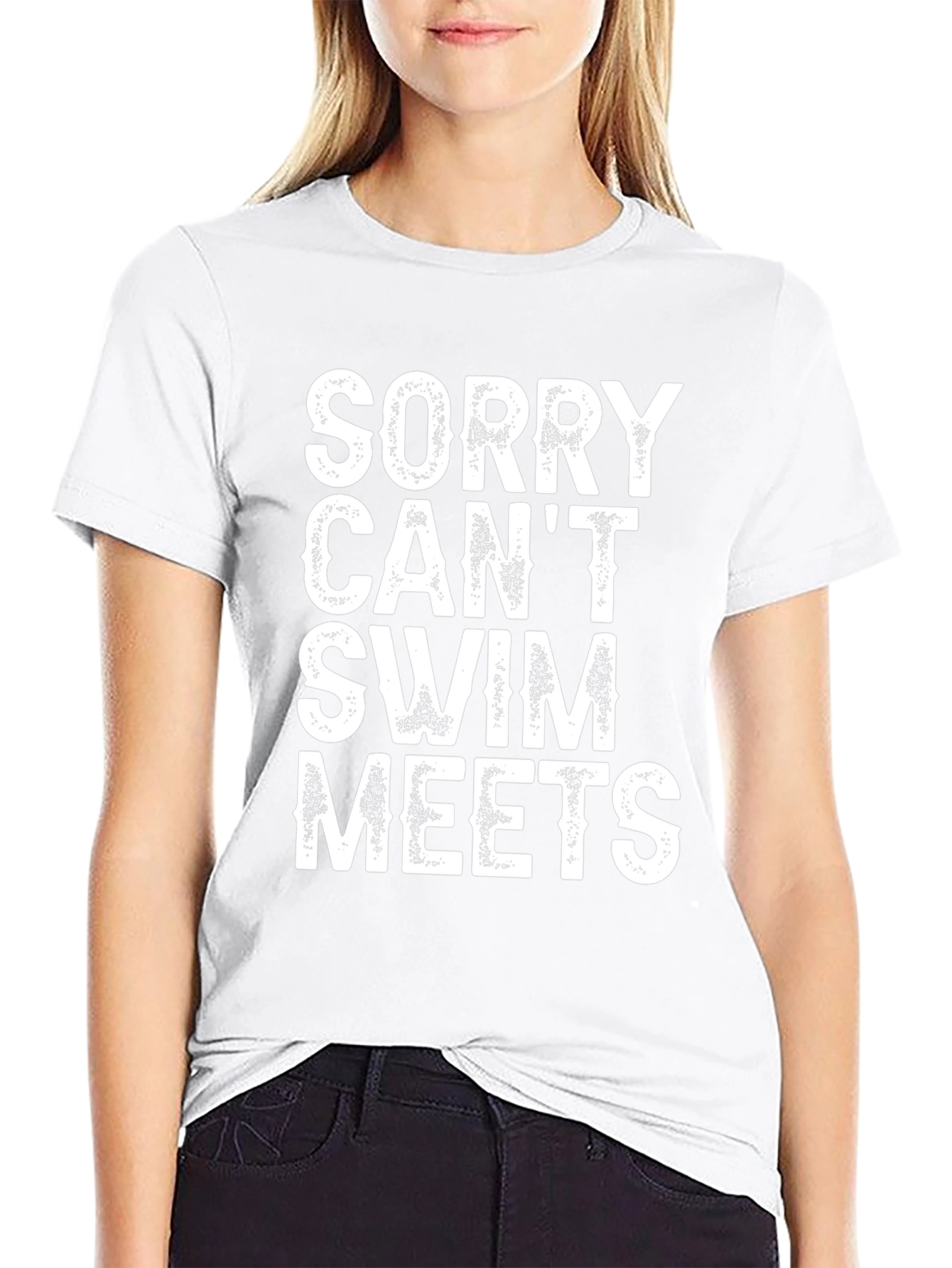 Funny Sorry Cant Swim Meets T-Shirt