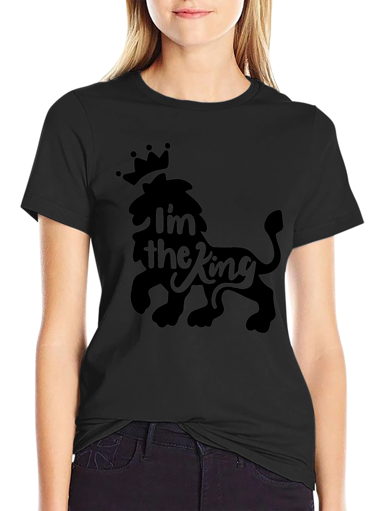 Im the King Lion Crown Mens Graphic Tee