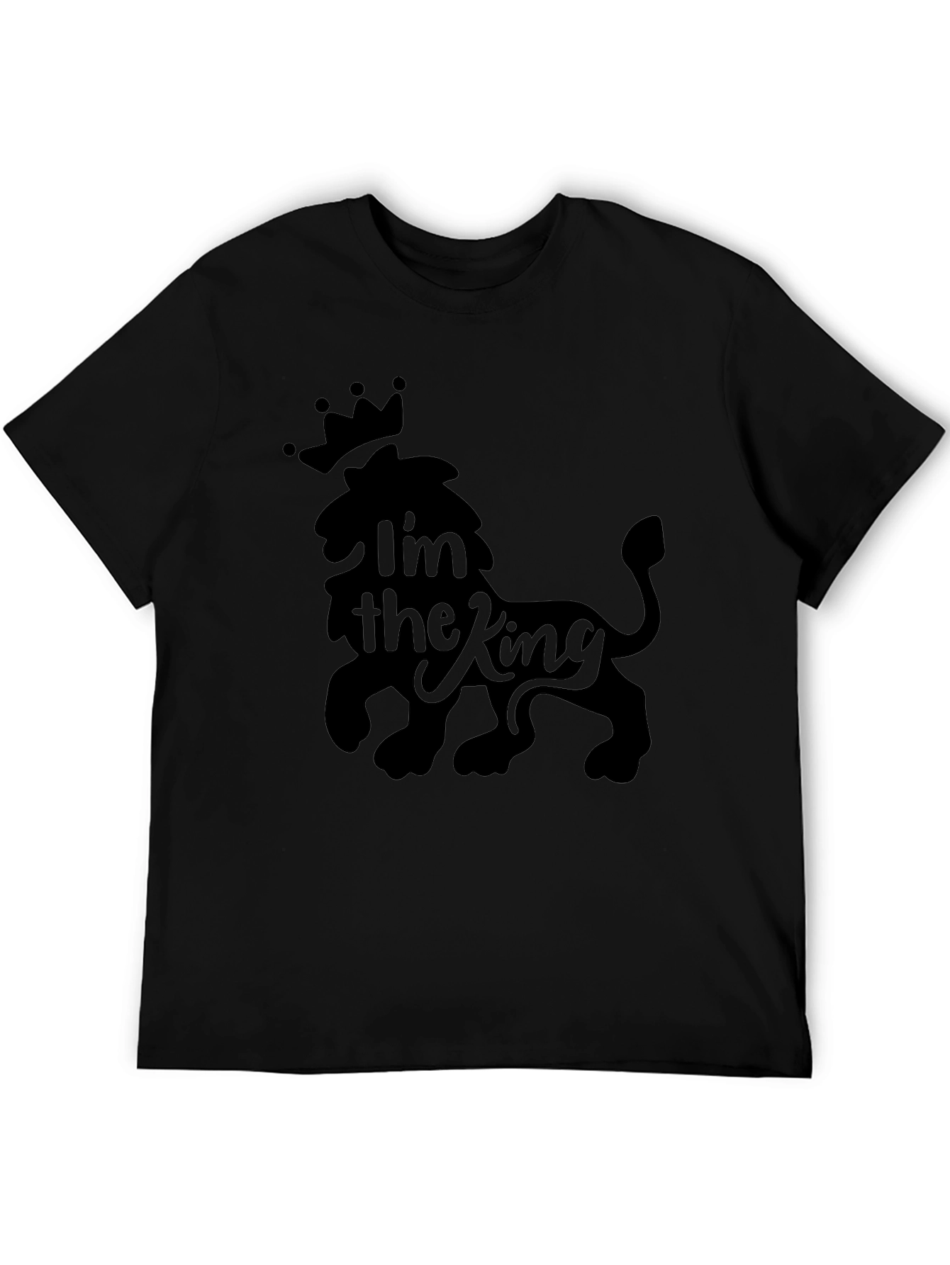 Im the King Lion Crown Mens Graphic Tee