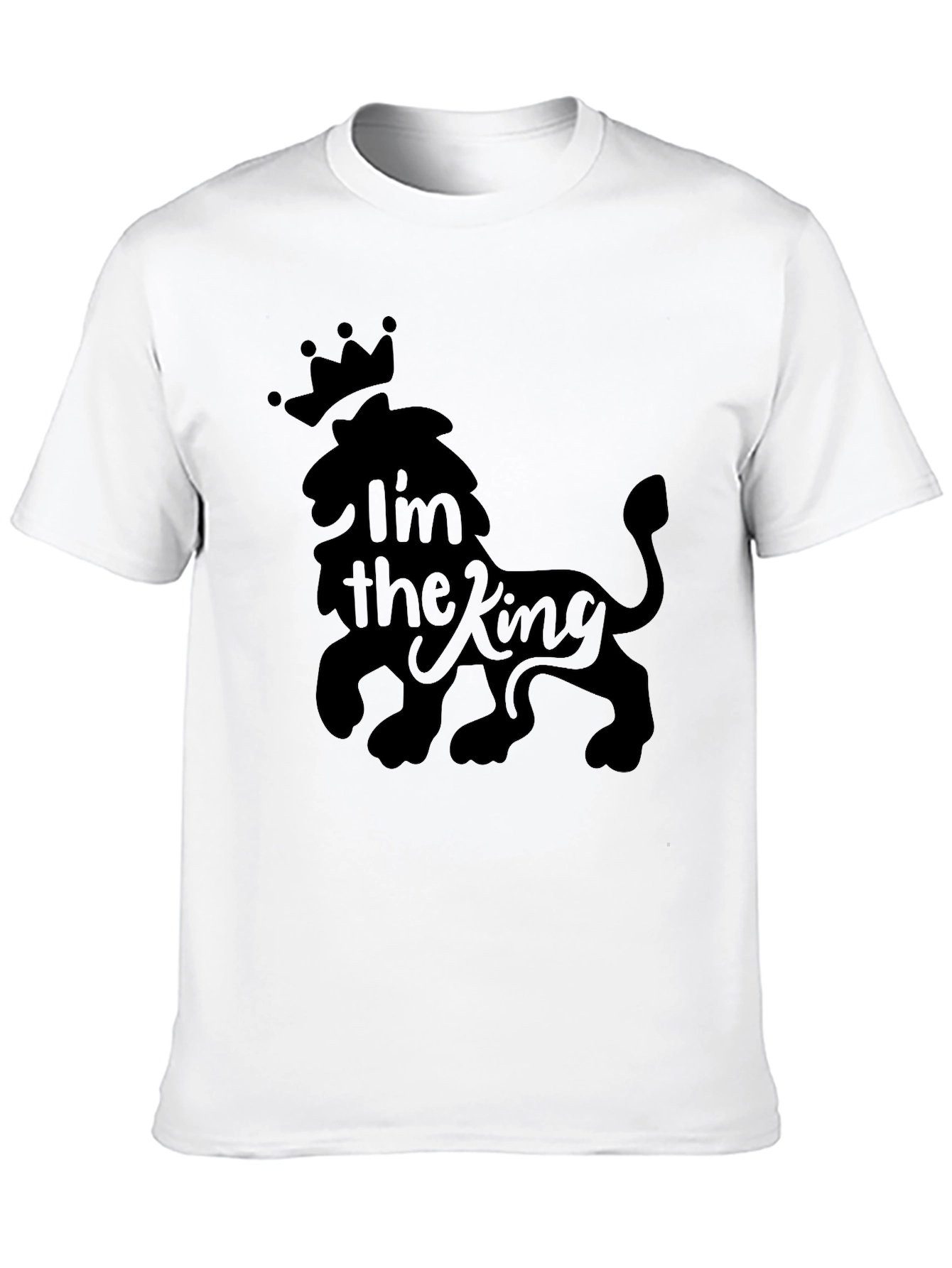 Im the King Lion Crown Mens Graphic Tee